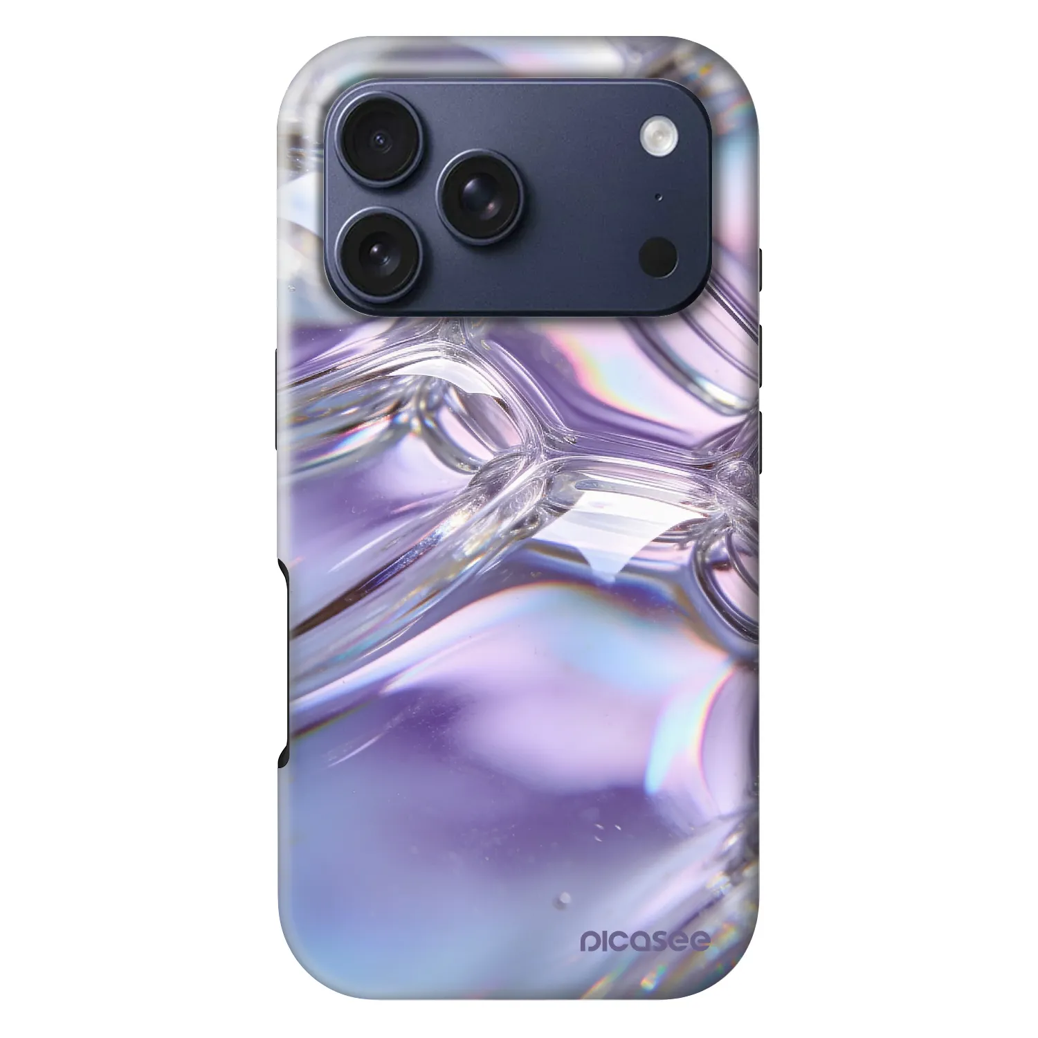 Picasee Fashion Case MagSafe za Apple iPhone 18 Pro - Iridescent bubbles