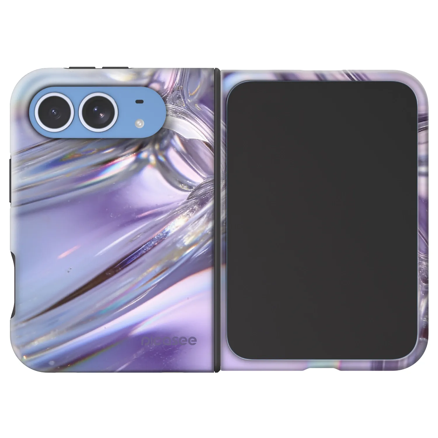 Picasee Fashion Case MagSafe za Apple iPhone Duo - Iridescent bubbles