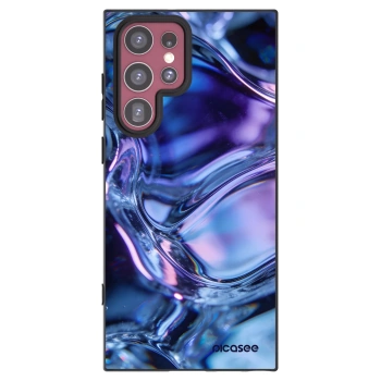 Picasee silikonski črni ovitek za Samsung Galaxy S22 Ultra 5G - Iris liquid