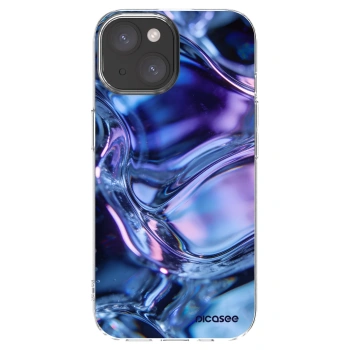 Picasee silikonski prozorni ovitek za Apple iPhone 15 - Iris liquid
