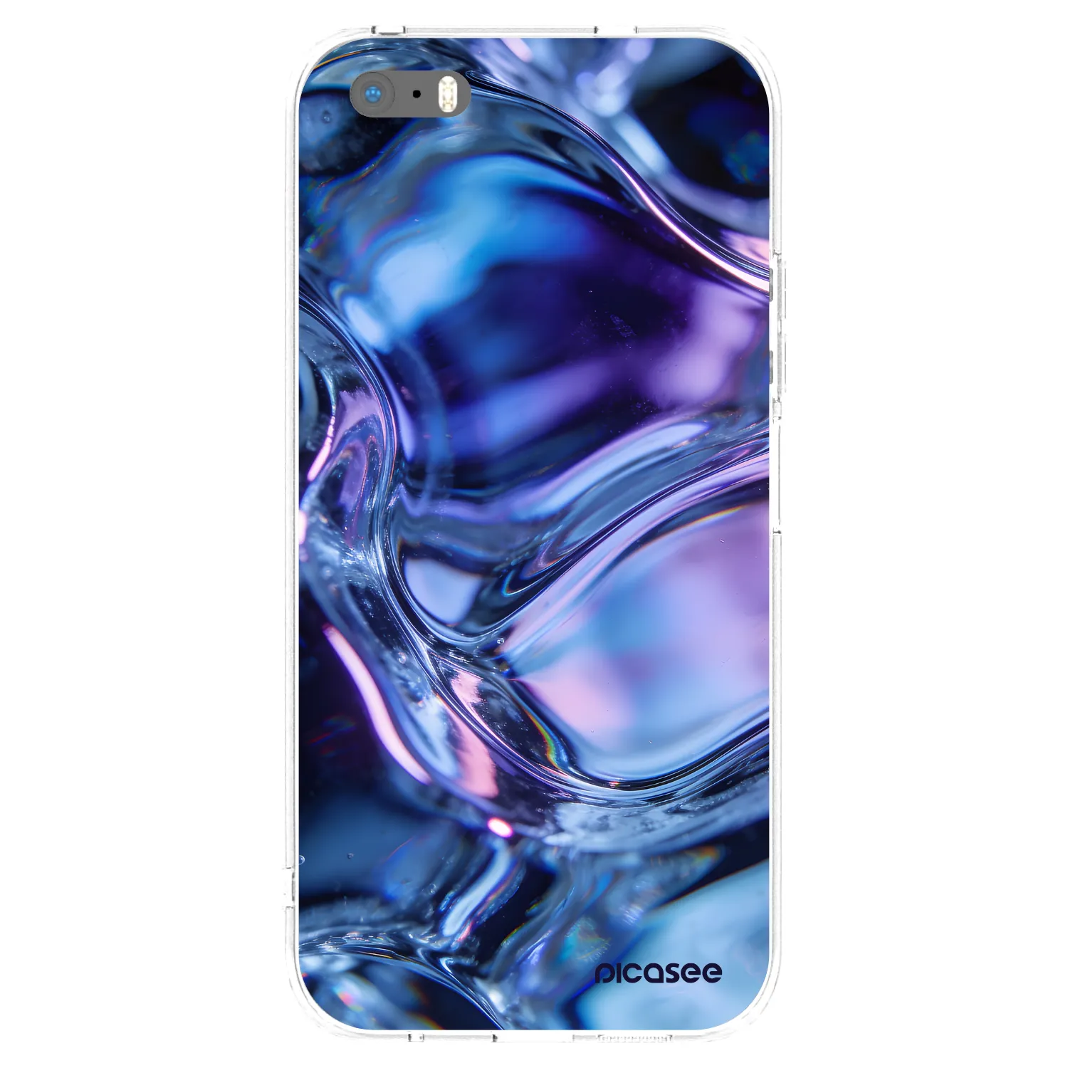 Picasee silikonski prozorni ovitek za Apple iPhone 5/5S/SE - Iris liquid