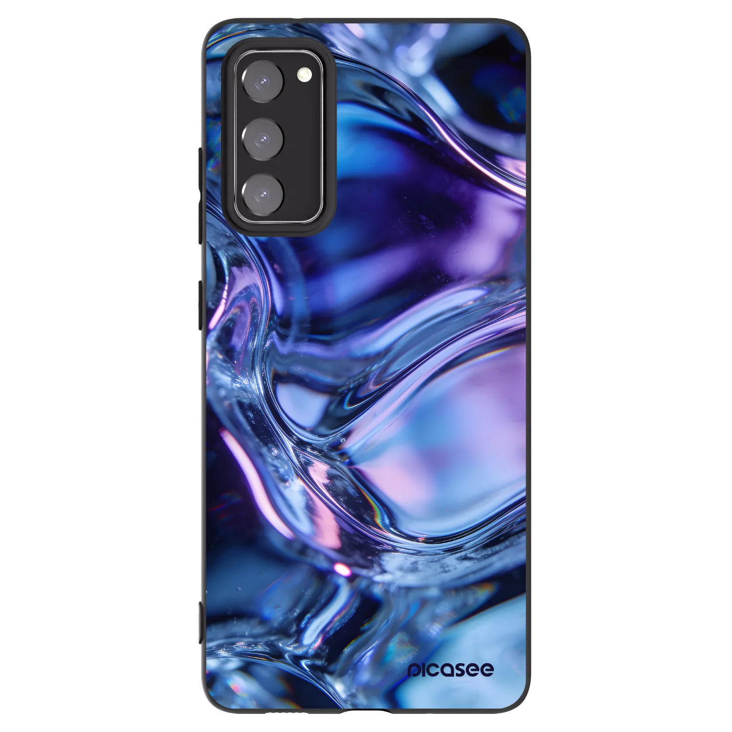 Picasee silikonski črni ovitek za Samsung Galaxy S20 FE - Iris liquid