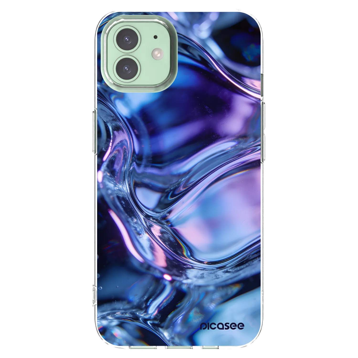 Picasee silikonski prozorni ovitek za Apple iPhone 12 Pro - Iris liquid