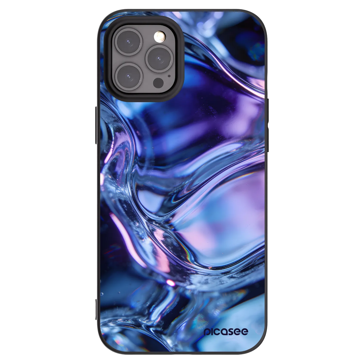 Picasee silikonski črni ovitek za Apple iPhone 12 Pro Max - Iris liquid