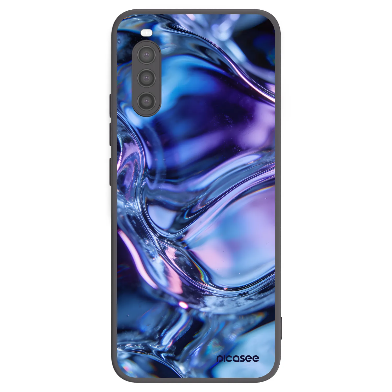 Picasee silikonski črni ovitek za Sony Xperia 10 II - Iris liquid