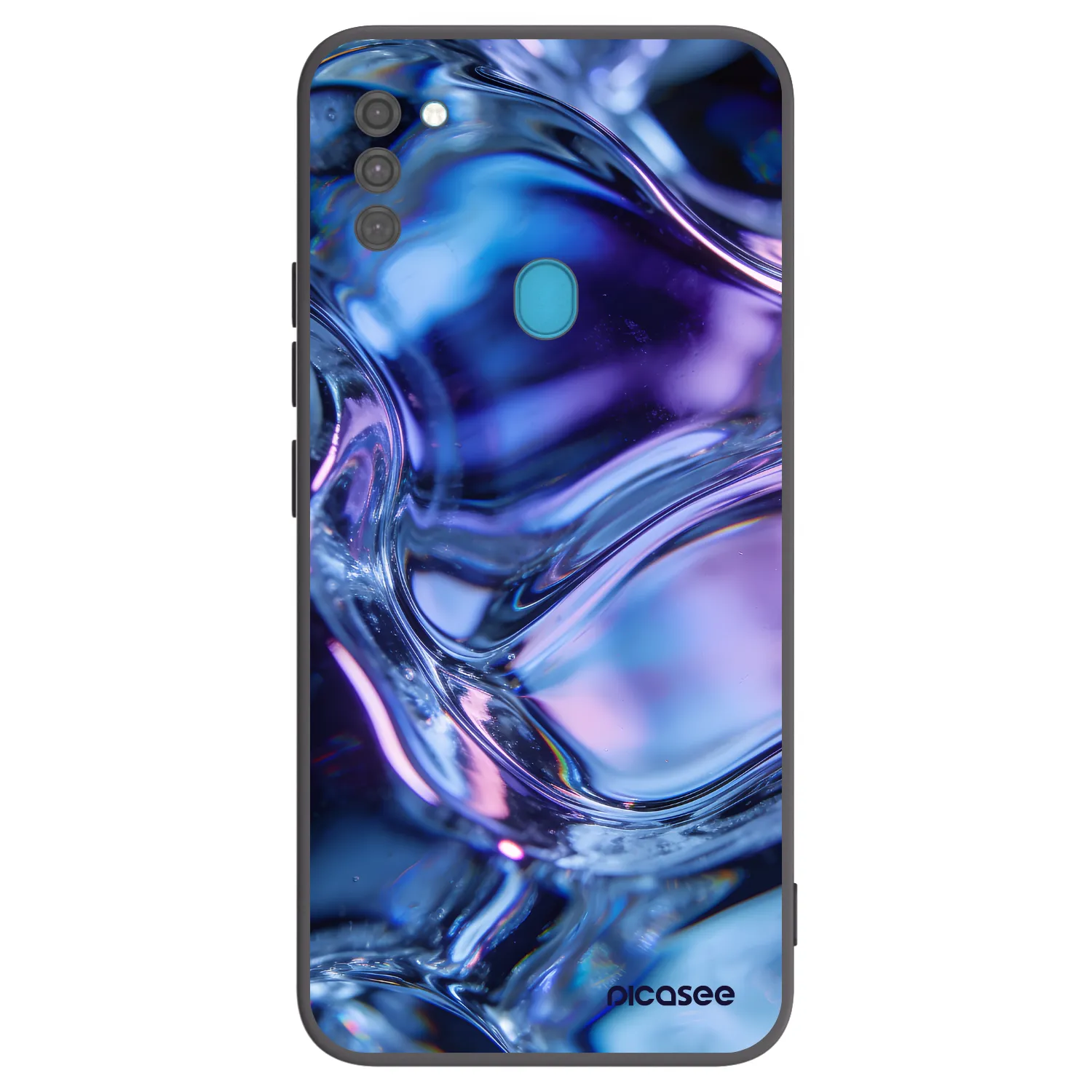 Picasee silikonski črni ovitek za Samsung Galaxy M11 - Iris liquid