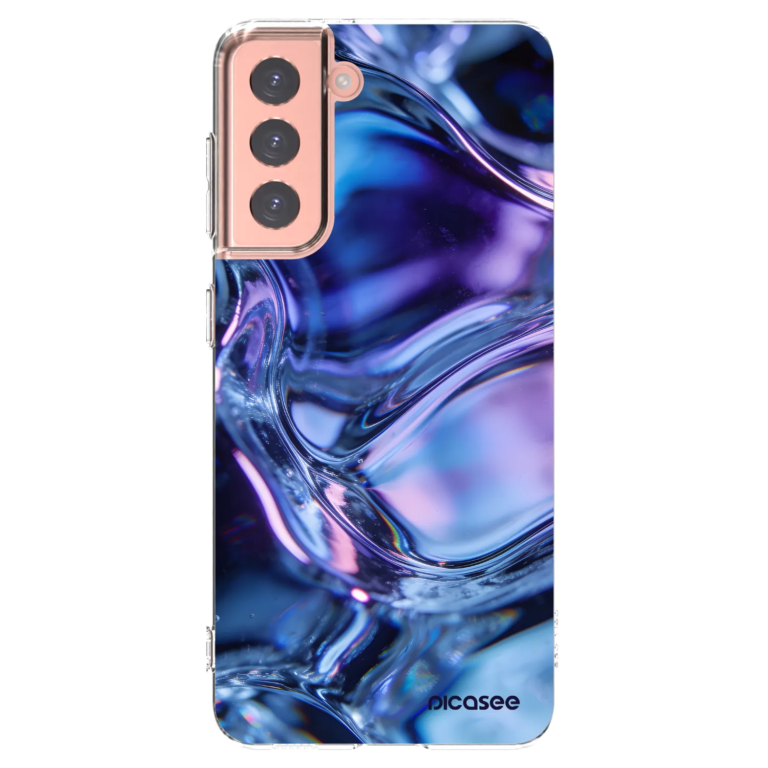 Picasee silikonski prozorni ovitek za Samsung Galaxy S21 5G G991B - Iris liquid