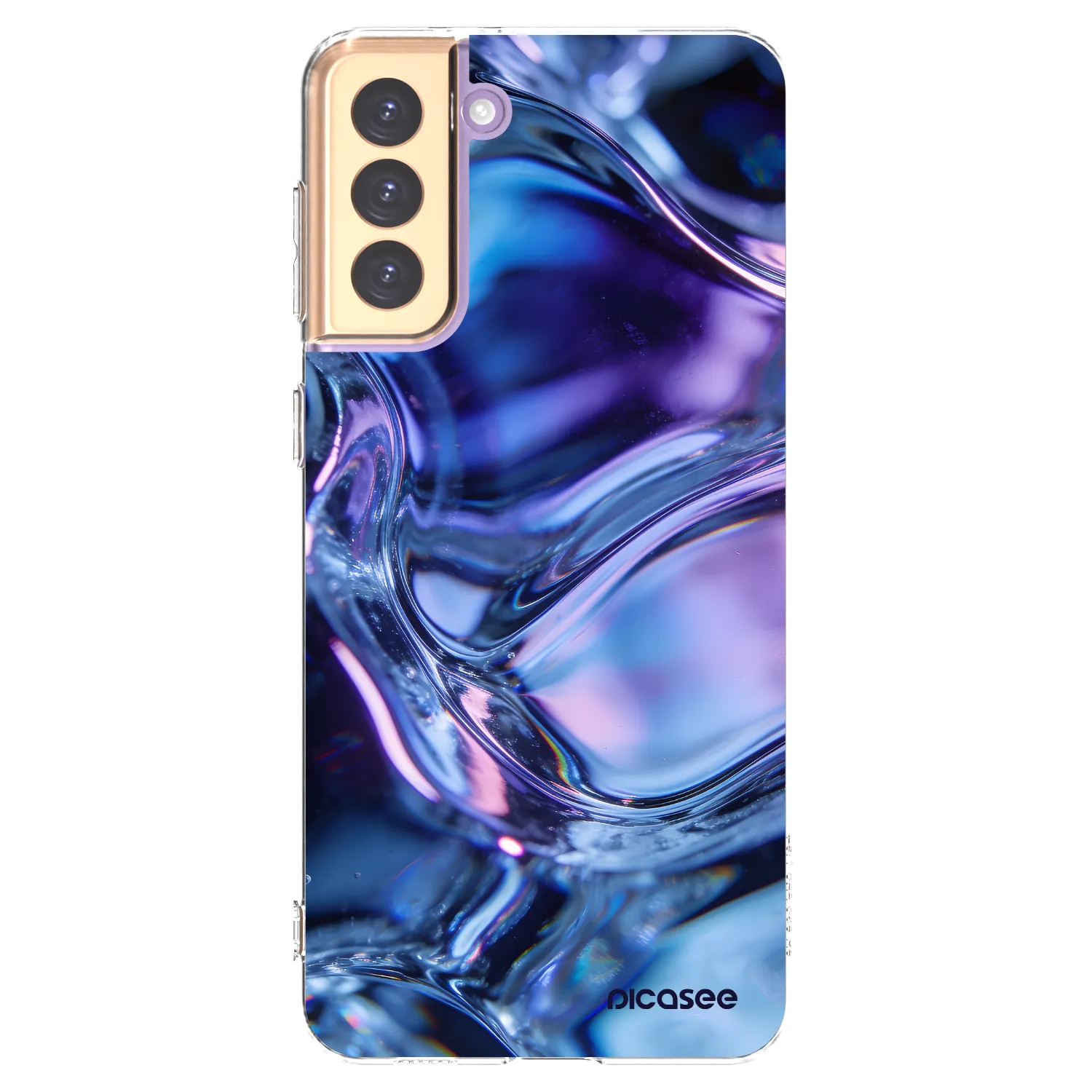 Picasee silikonski prozorni ovitek za Samsung Galaxy S21+ 5G G996F - Iris liquid