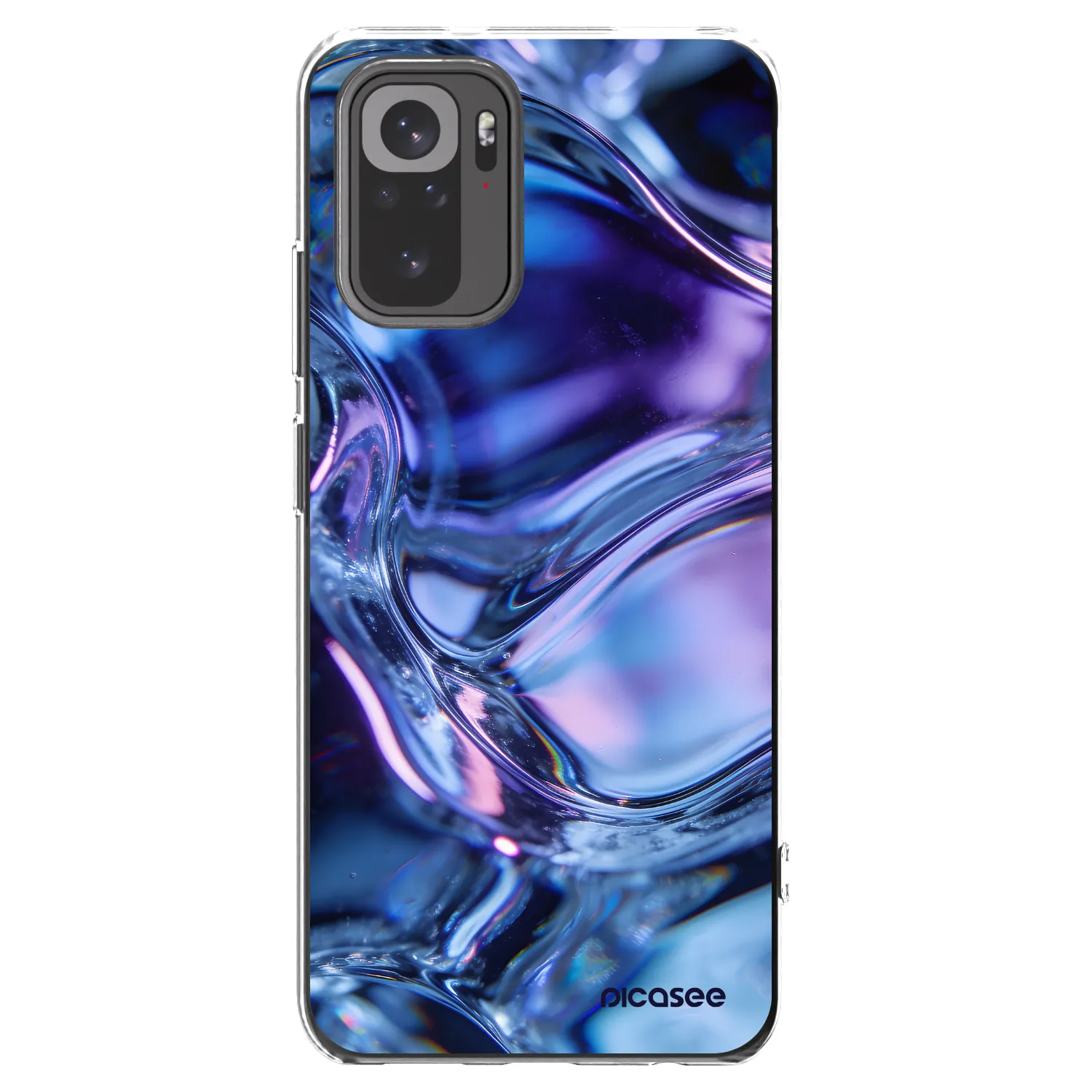 Picasee silikonski prozorni ovitek za Xiaomi Redmi Note 10S - Iris liquid