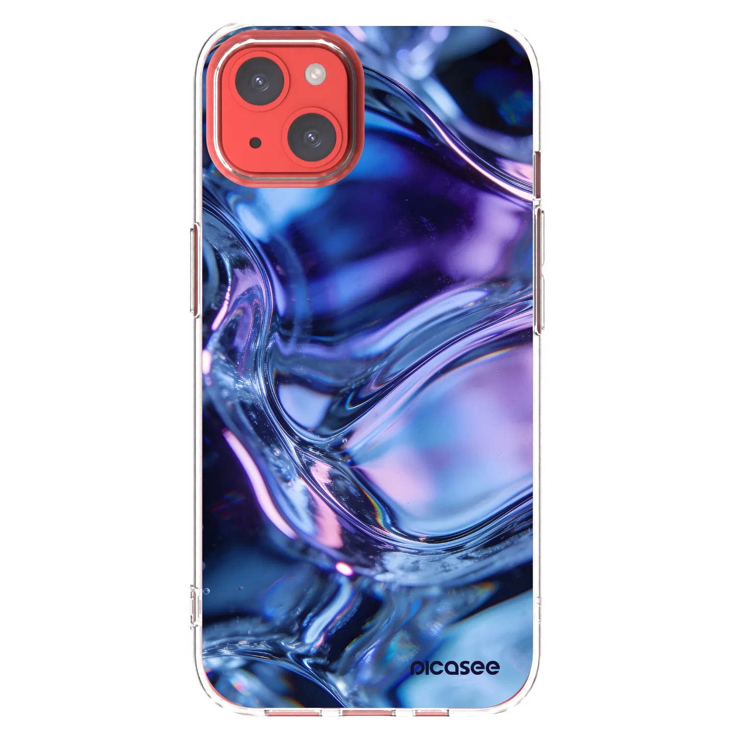 Picasee silikonski prozorni ovitek za Apple iPhone 13 - Iris liquid
