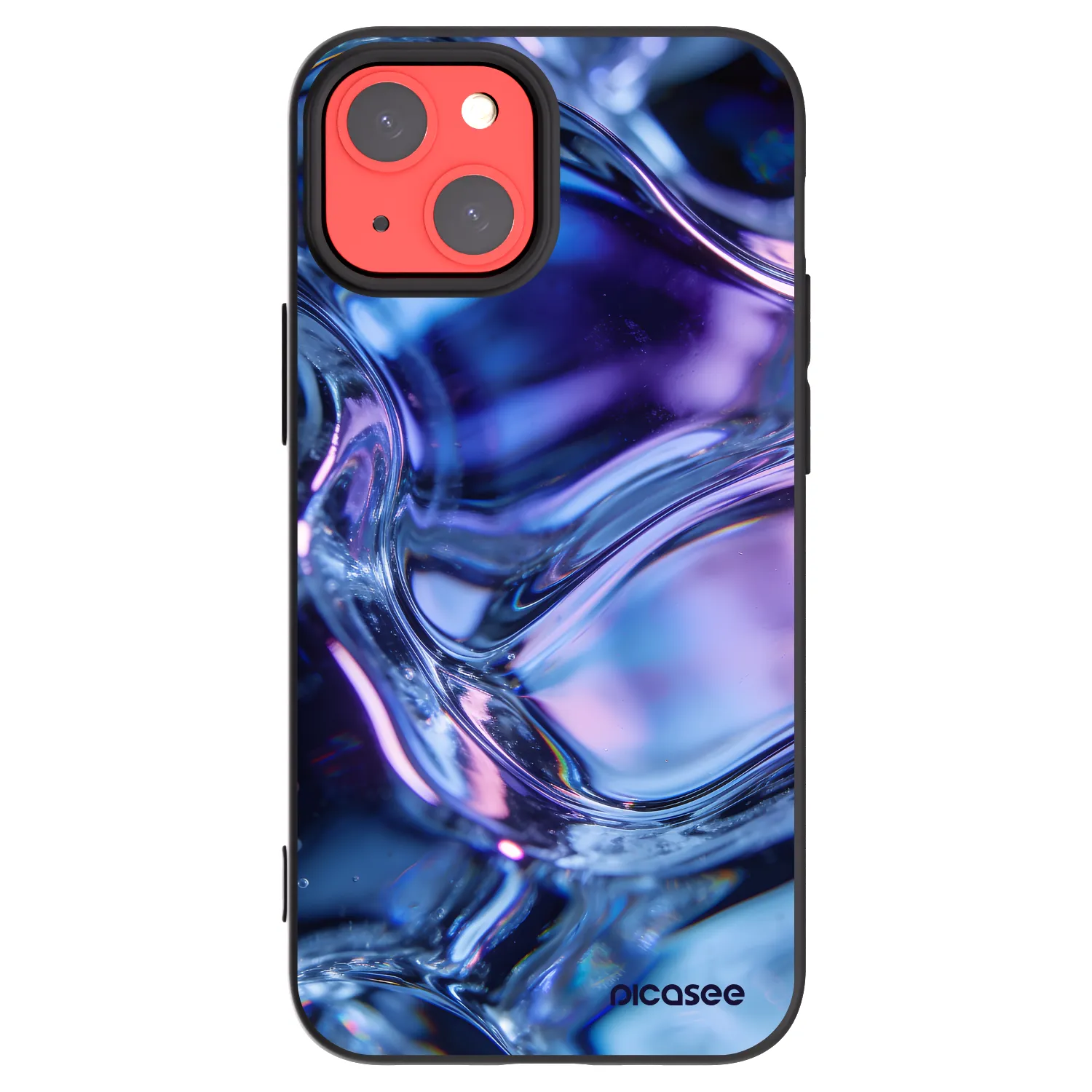 Picasee silikonski črni ovitek za Apple iPhone 13 mini - Iris liquid