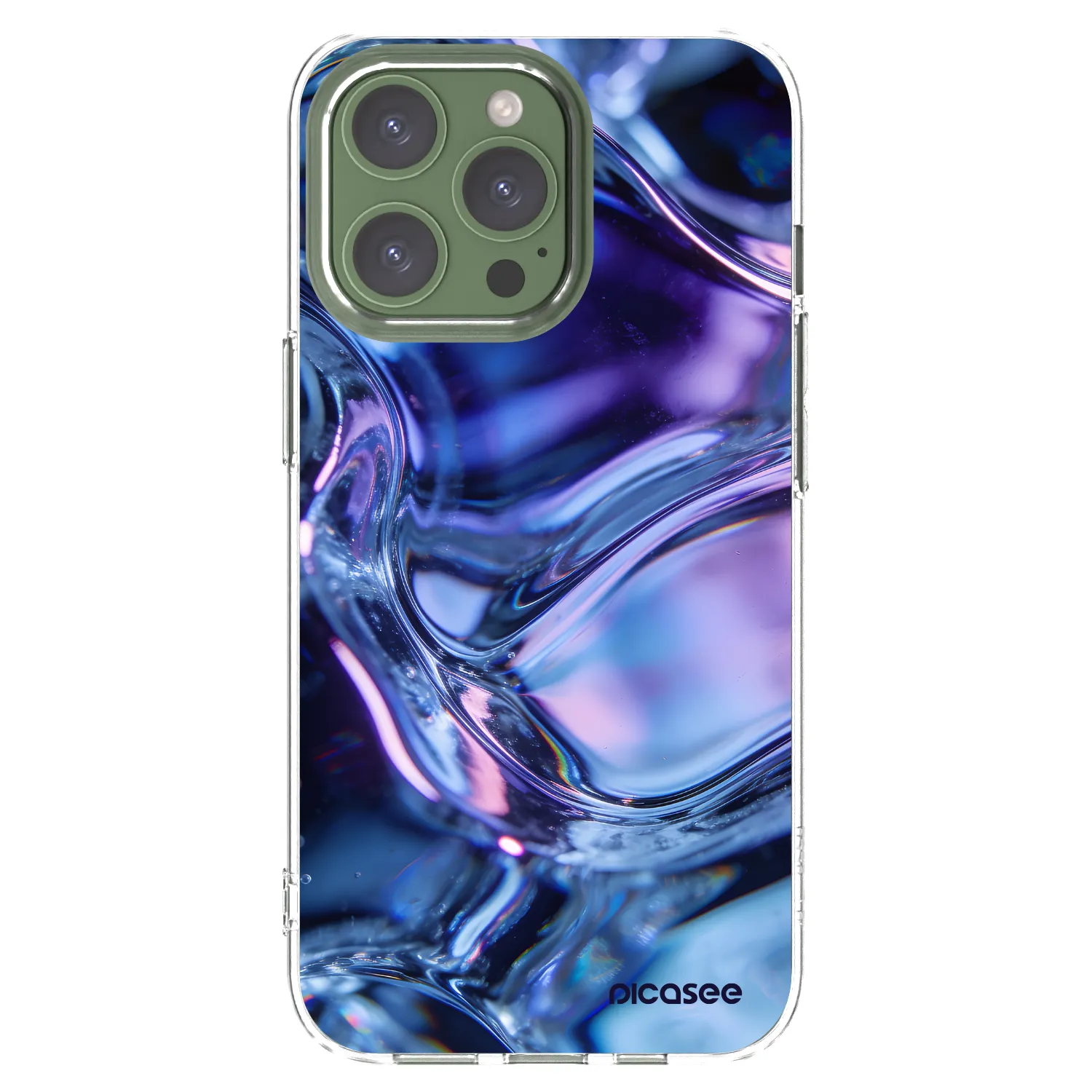 Picasee silikonski prozorni ovitek za Apple iPhone 13 Pro - Iris liquid