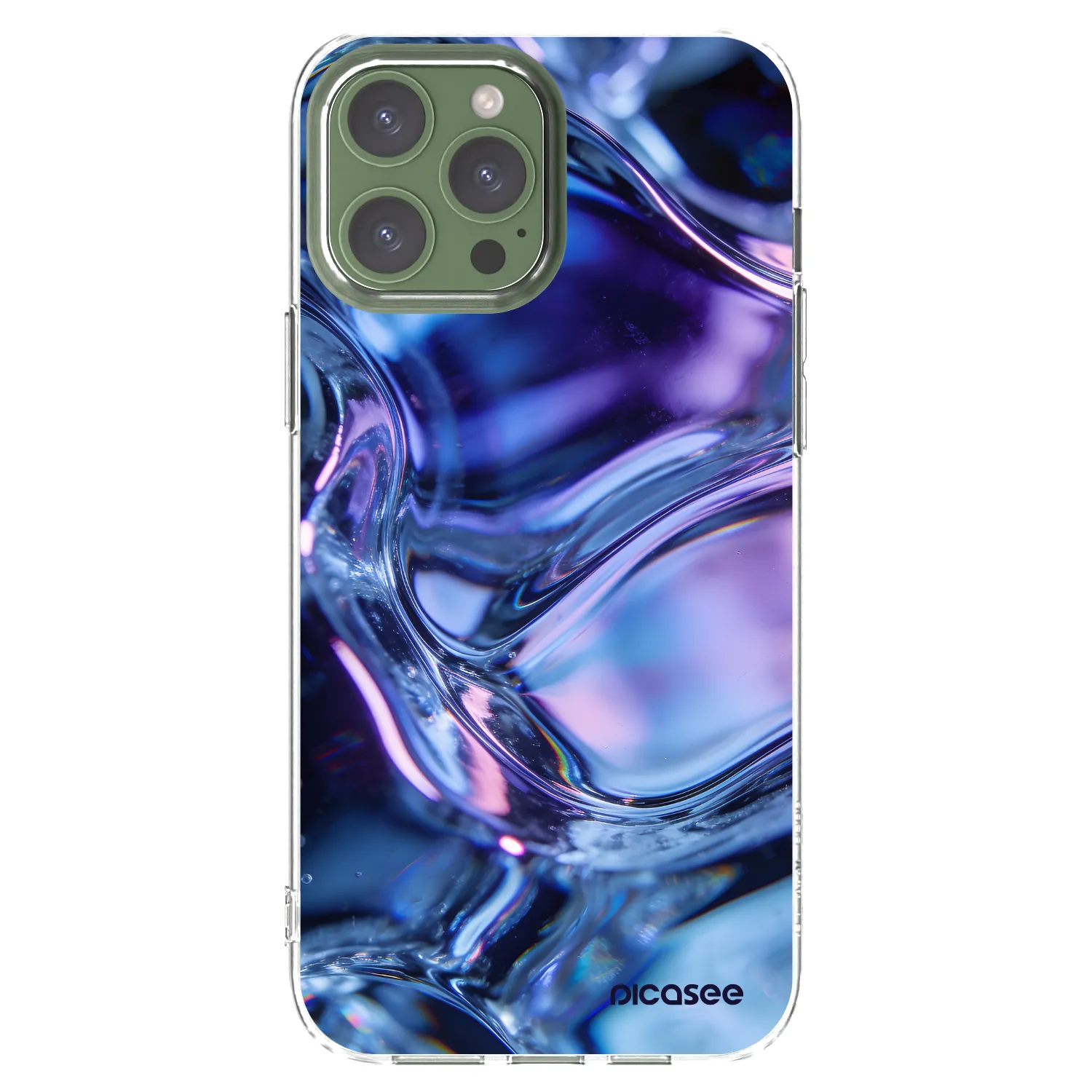 Picasee silikonski prozorni ovitek za Apple iPhone 13 Pro Max - Iris liquid