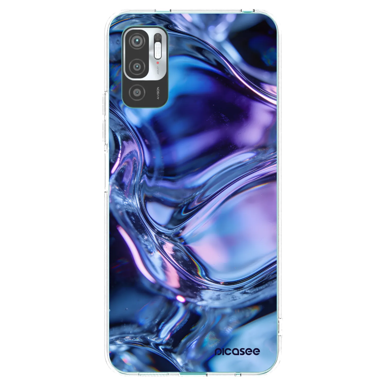 Picasee silikonski prozorni ovitek za Xiaomi Redmi Note 10 5G - Iris liquid