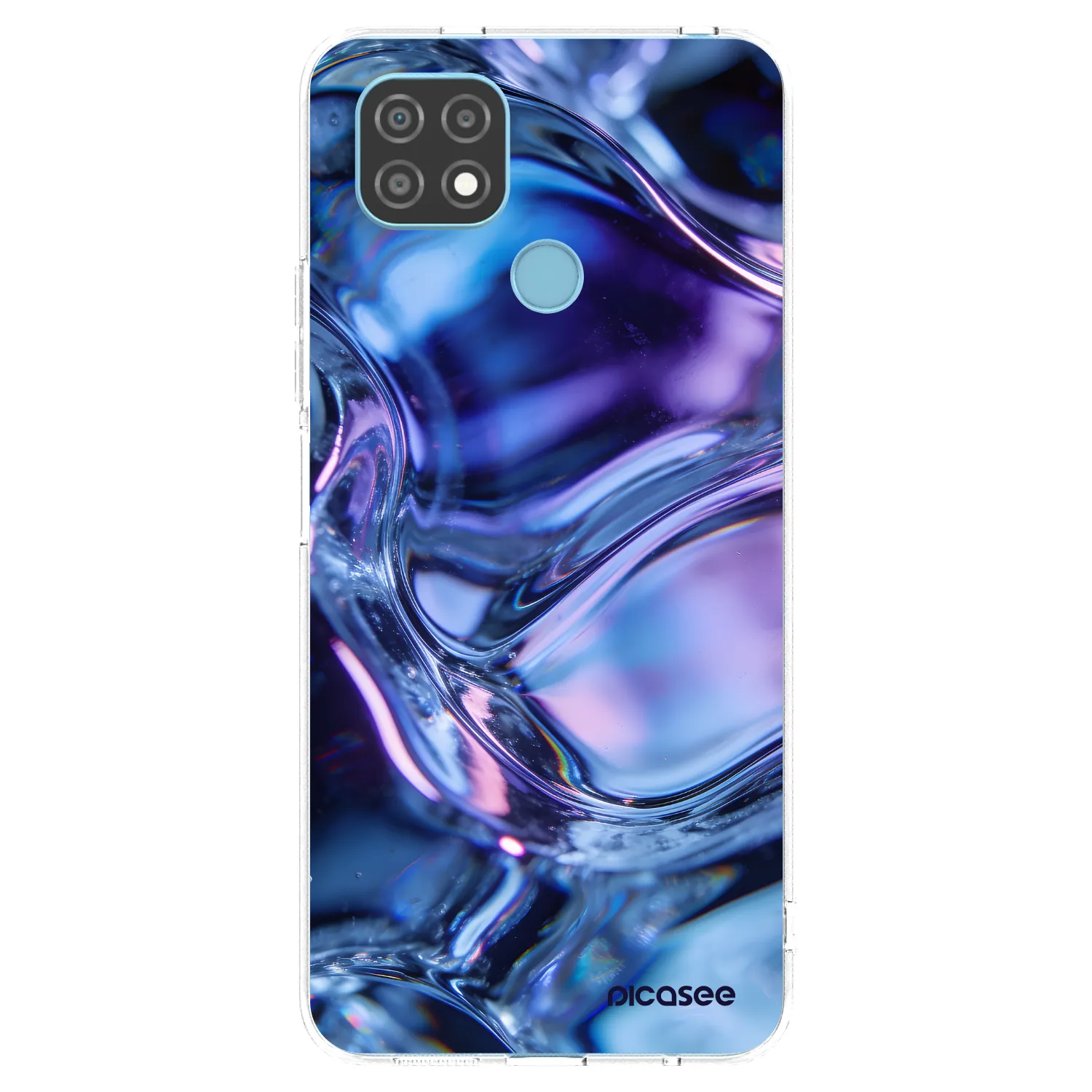 Picasee silikonski prozorni ovitek za Realme C21 - Iris liquid
