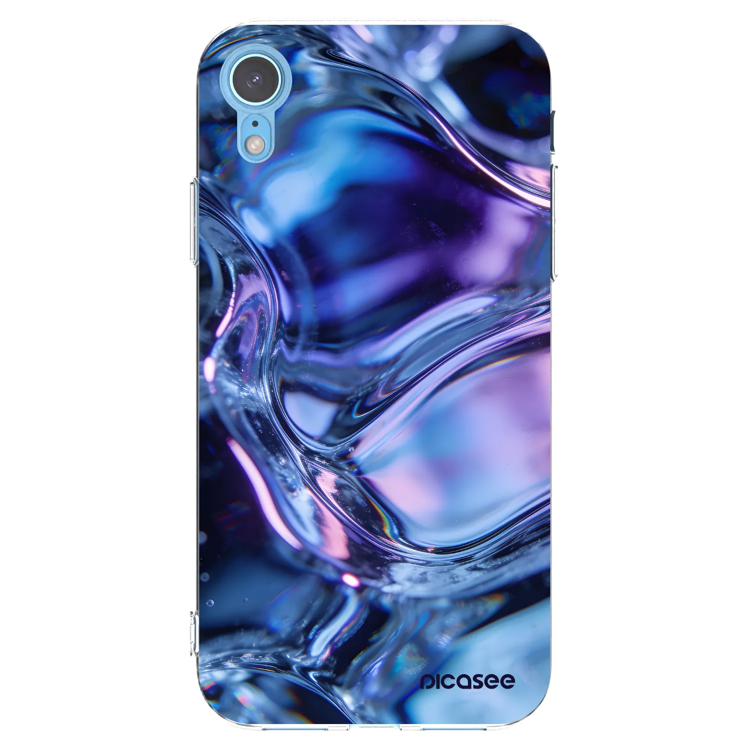 Picasee silikonski prozorni ovitek za Apple iPhone XR - Iris liquid