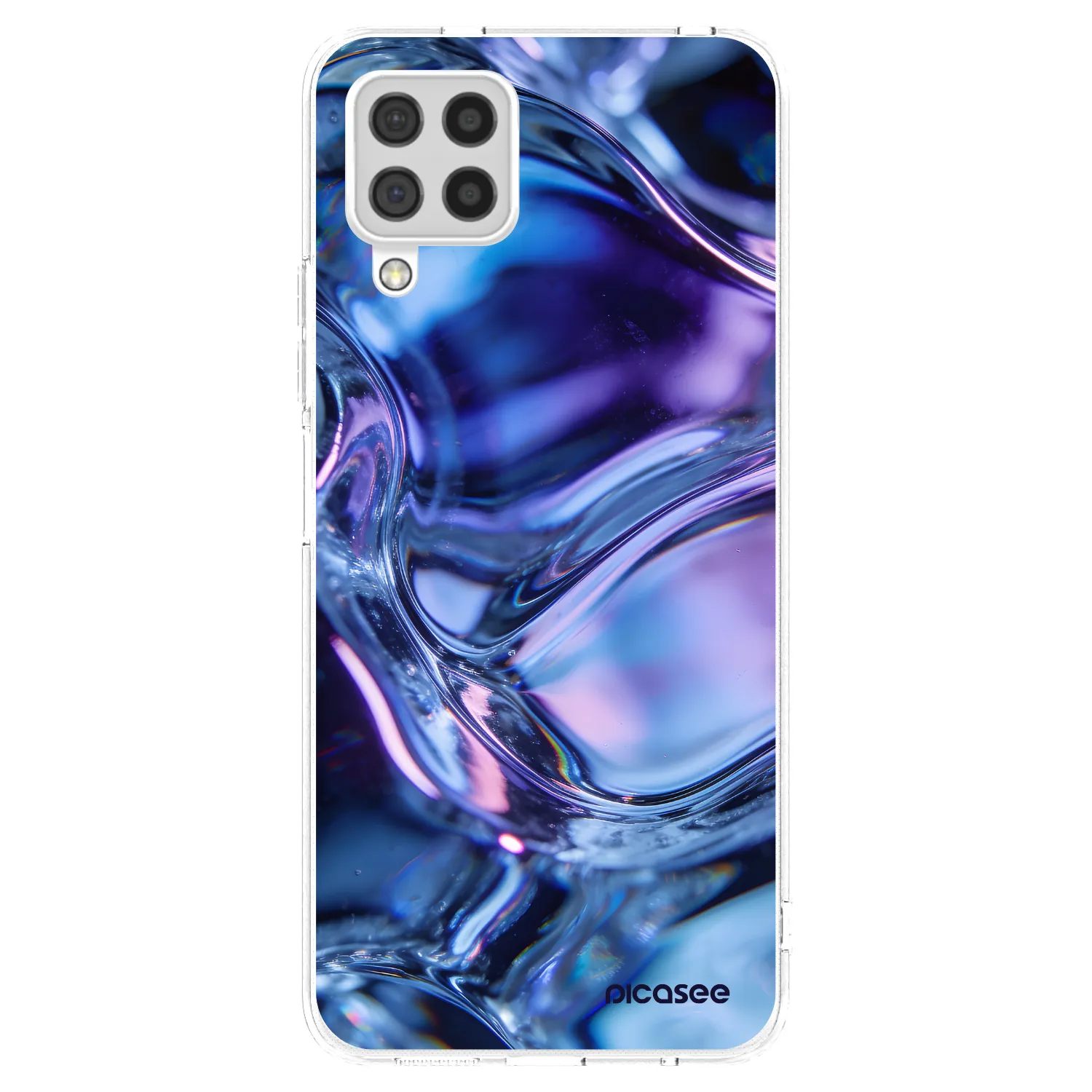 Picasee silikonski prozorni ovitek za Samsung Galaxy A22 A225F 4G - Iris liquid