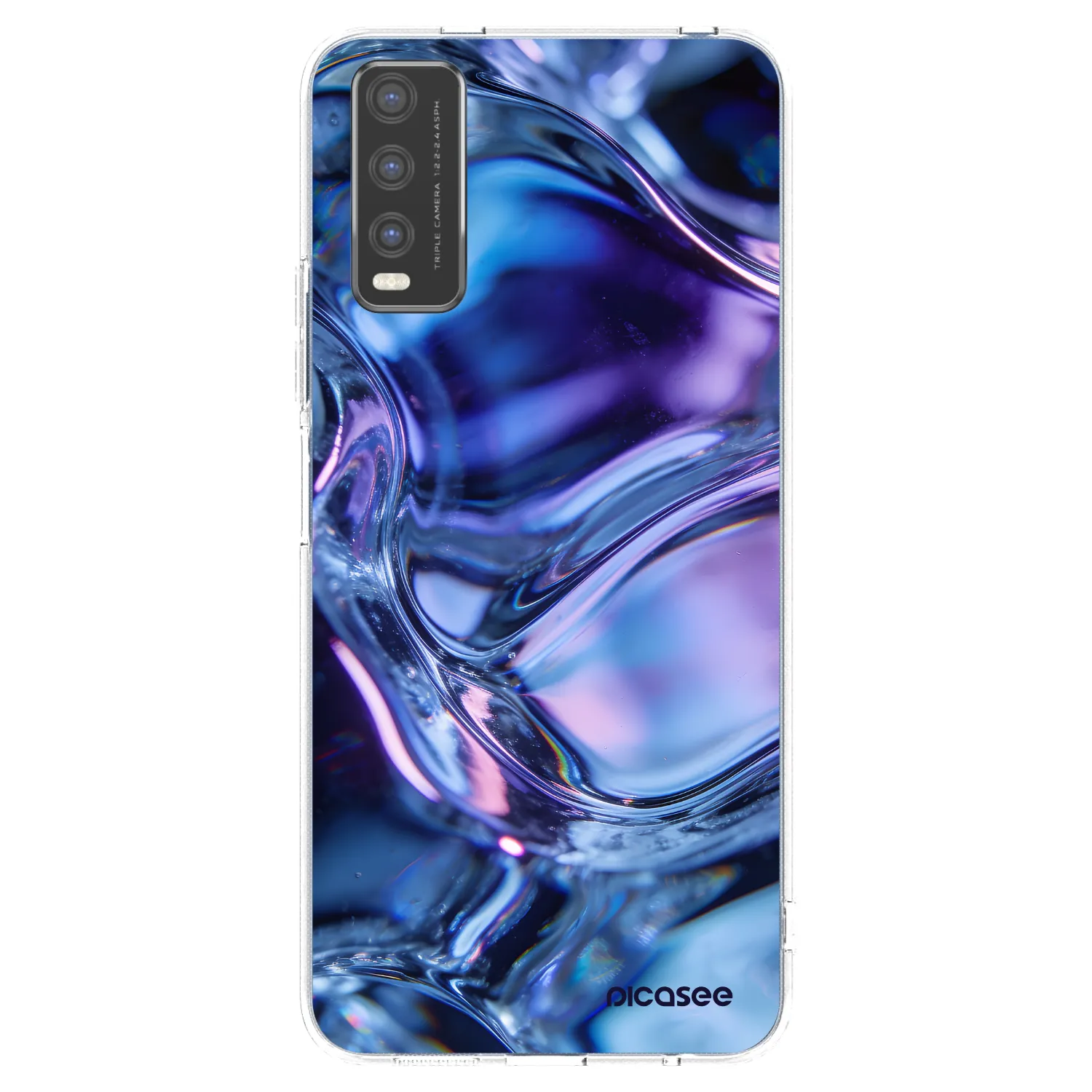 Picasee silikonski prozorni ovitek za Vivo Y20s - Iris liquid