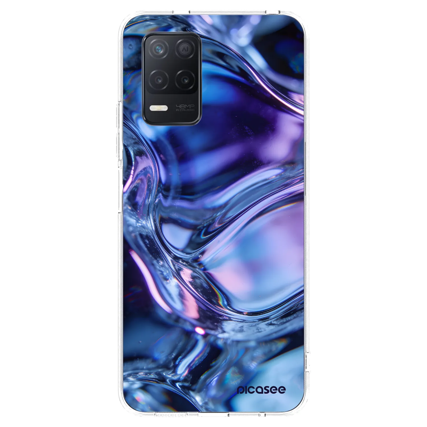 Picasee silikonski prozorni ovitek za Realme 8 5G - Iris liquid