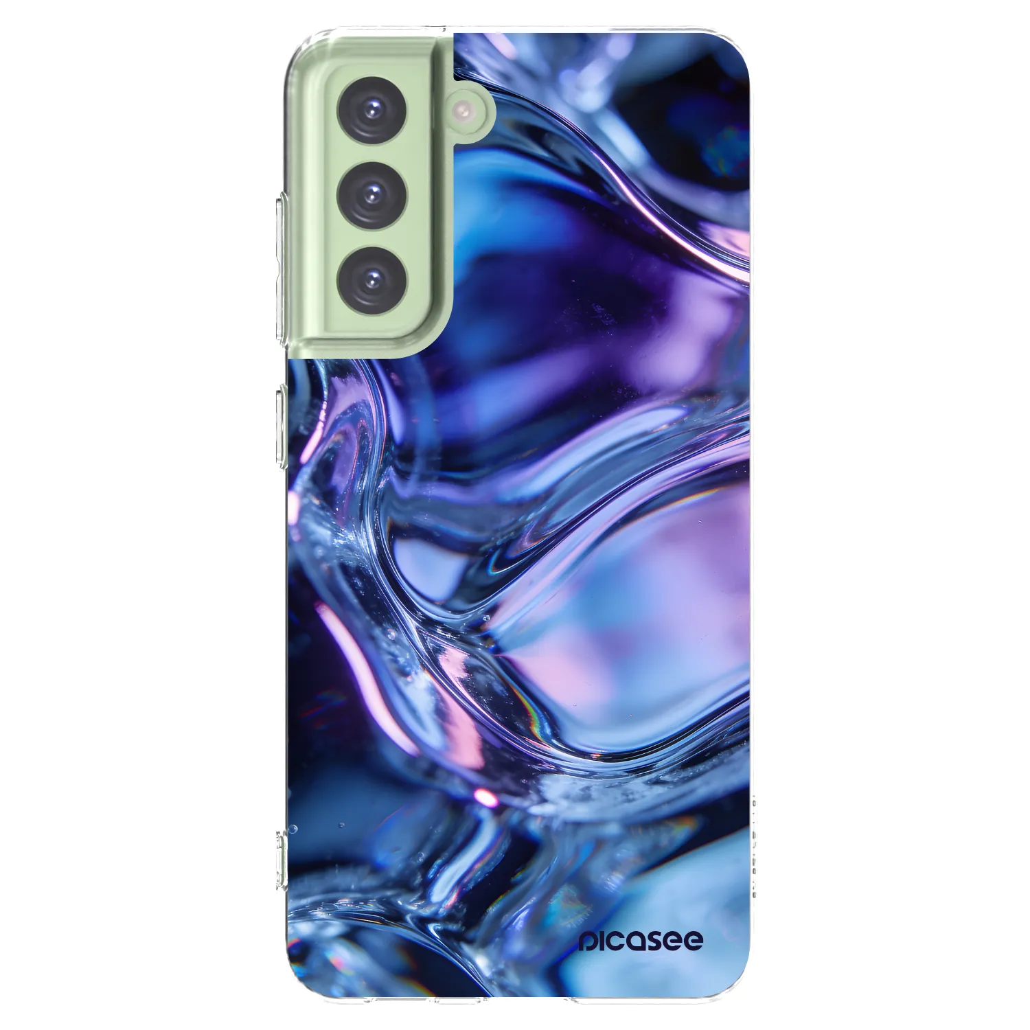 Picasee silikonski prozorni ovitek za Samsung Galaxy S21 FE 5G - Iris liquid