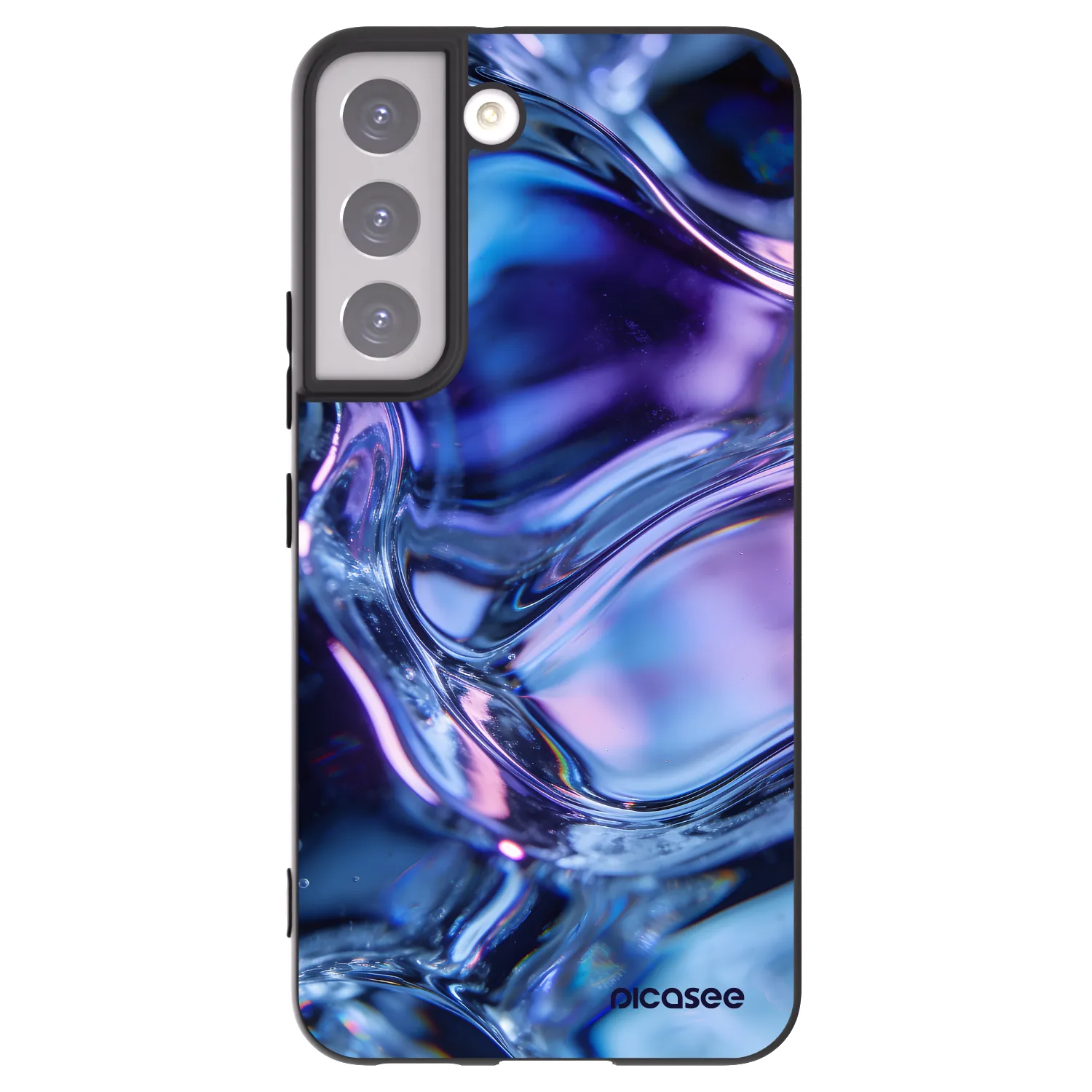 Picasee silikonski črni ovitek za Samsung Galaxy S22 5G - Iris liquid
