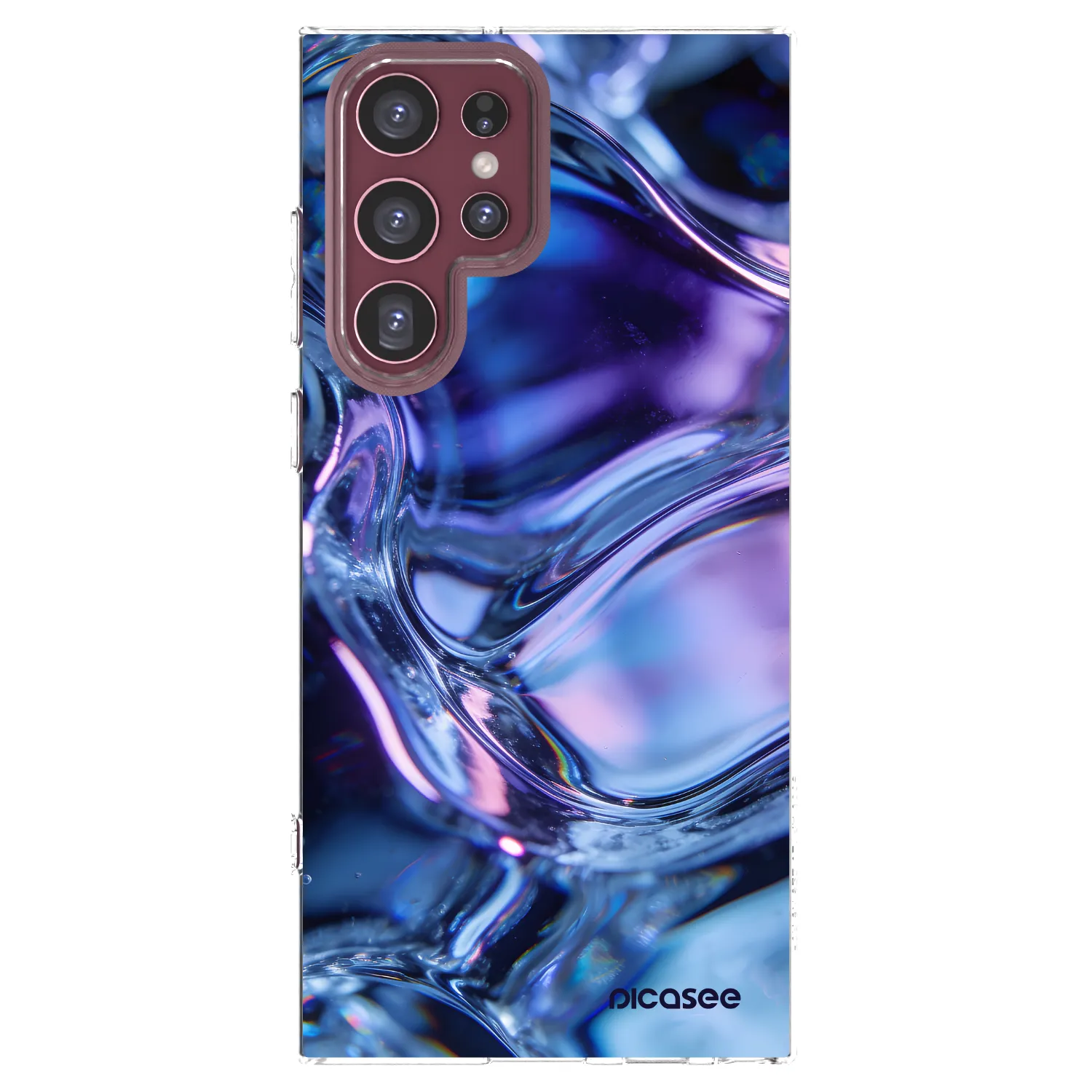 Picasee silikonski prozorni ovitek za Samsung Galaxy S22 Ultra 5G - Iris liquid
