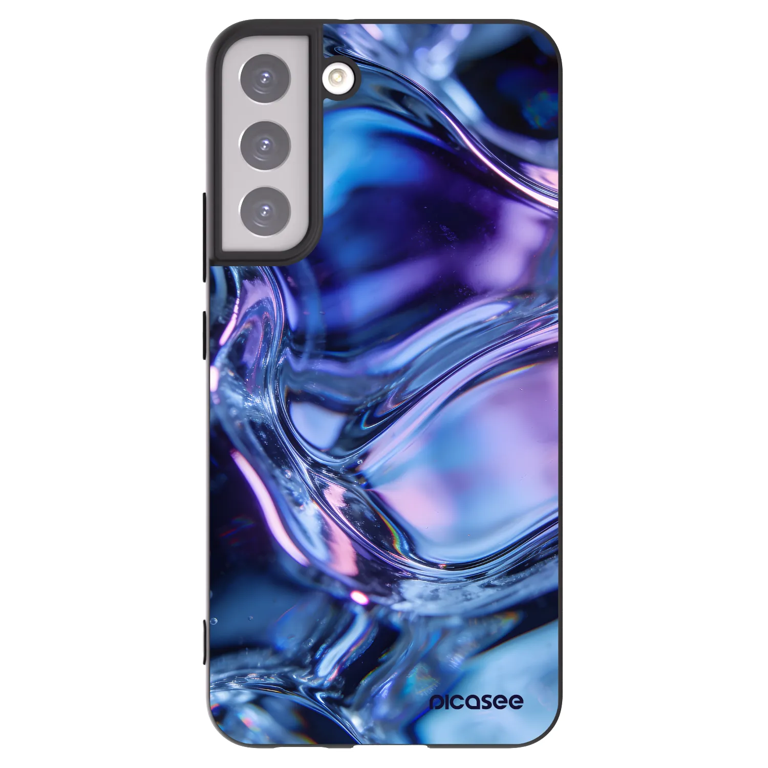 Picasee silikonski črni ovitek za Samsung Galaxy S22+ 5G - Iris liquid