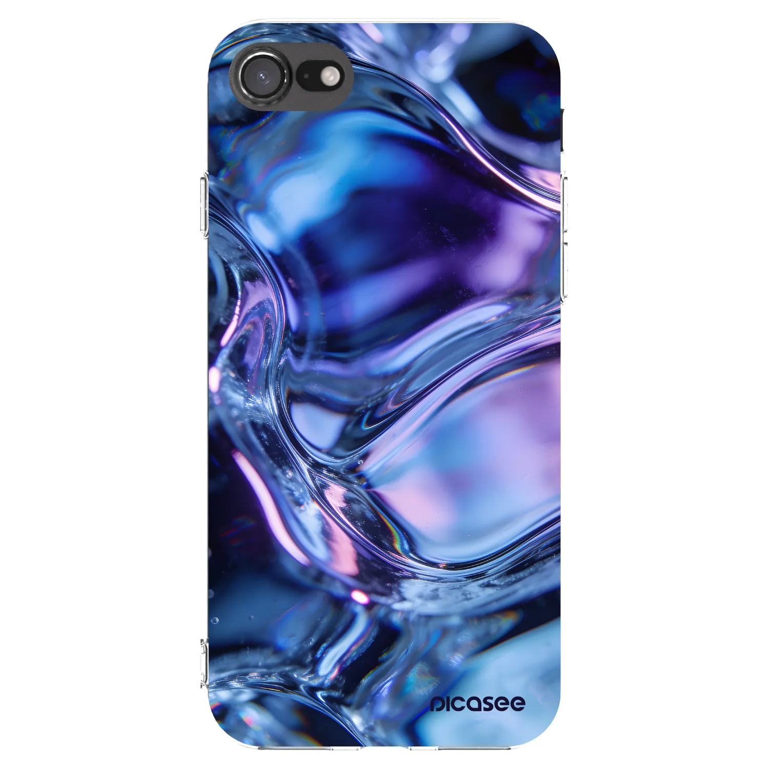 Picasee silikonski prozorni ovitek za Apple iPhone SE 2022 - Iris liquid