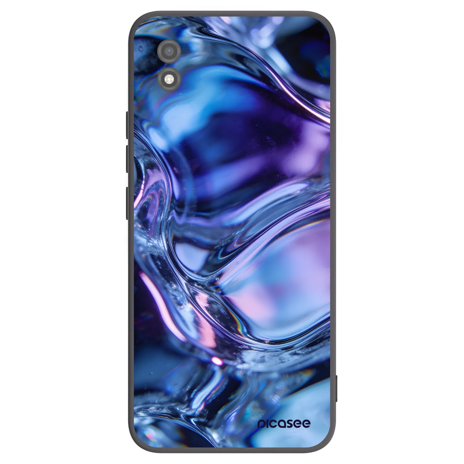 Picasee silikonski črni ovitek za Realme C11 (2021) - Iris liquid