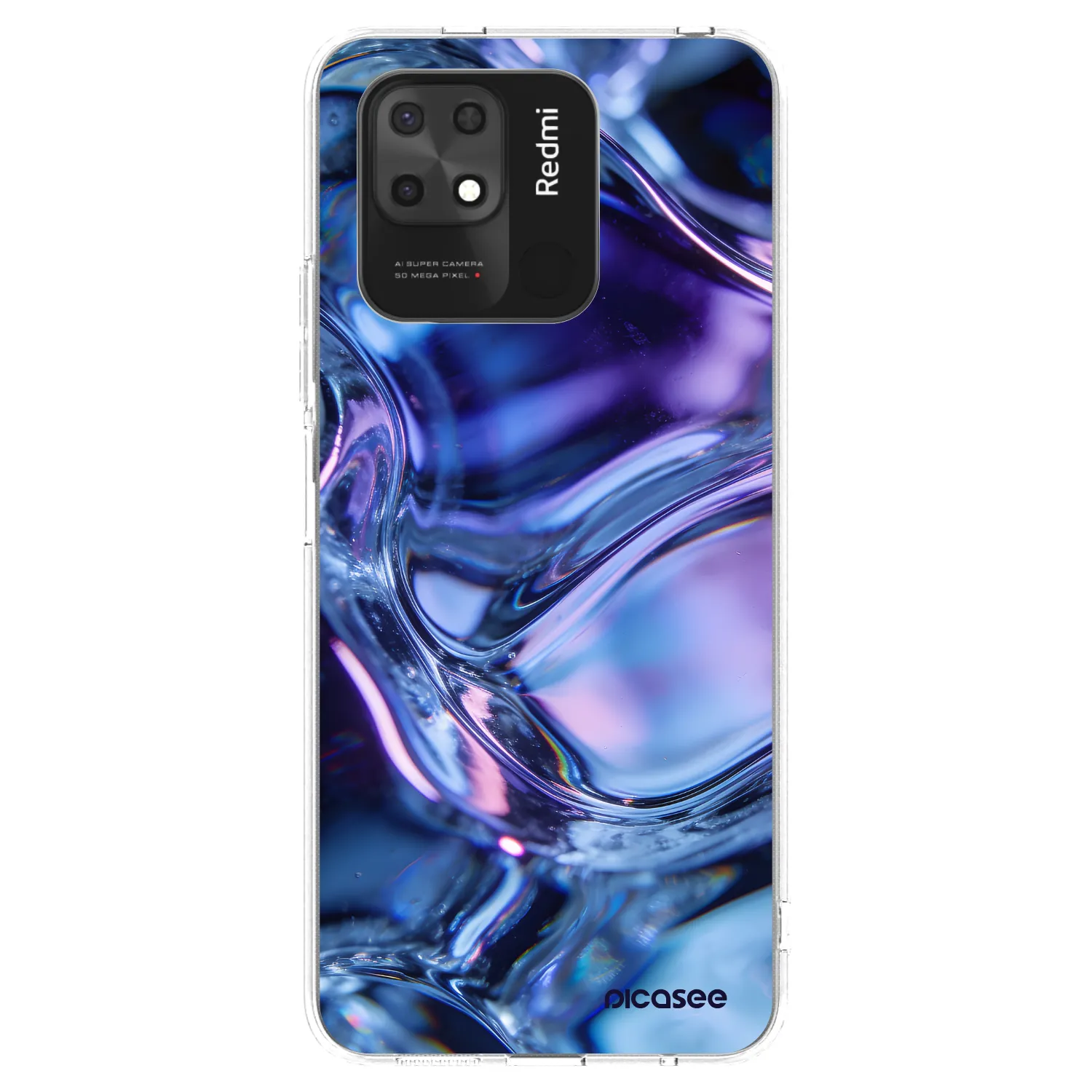 Picasee silikonski prozorni ovitek za Xiaomi Redmi 10C - Iris liquid
