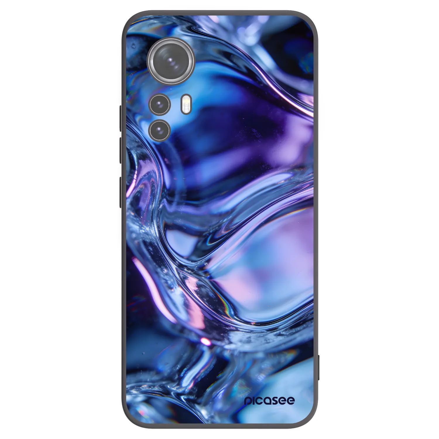 Picasee silikonski črni ovitek za Xiaomi 12X - Iris liquid