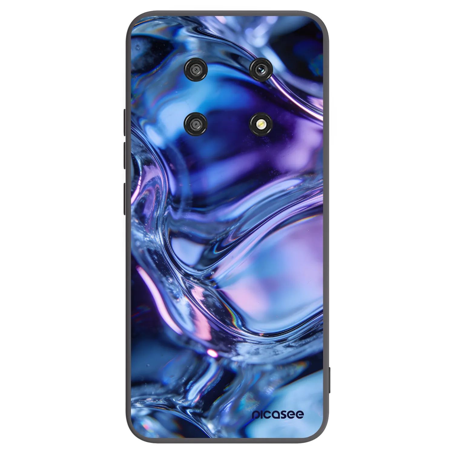 Picasee silikonski črni ovitek za Honor Magic4 Lite 5G - Iris liquid