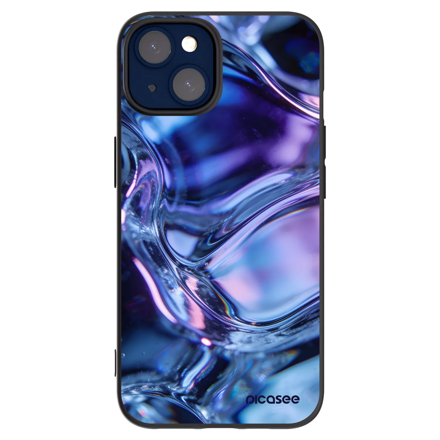 Picasee silikonski črni ovitek za Apple iPhone 14 - Iris liquid