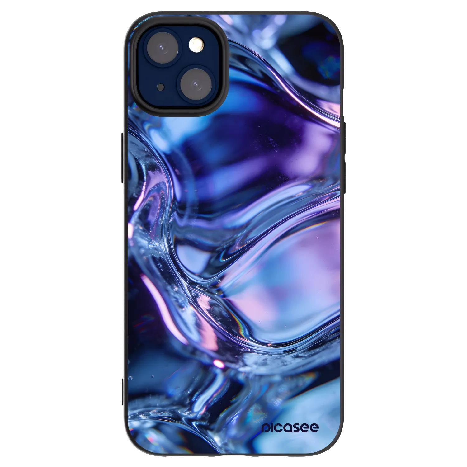 Picasee silikonski črni ovitek za Apple iPhone 14 Plus - Iris liquid