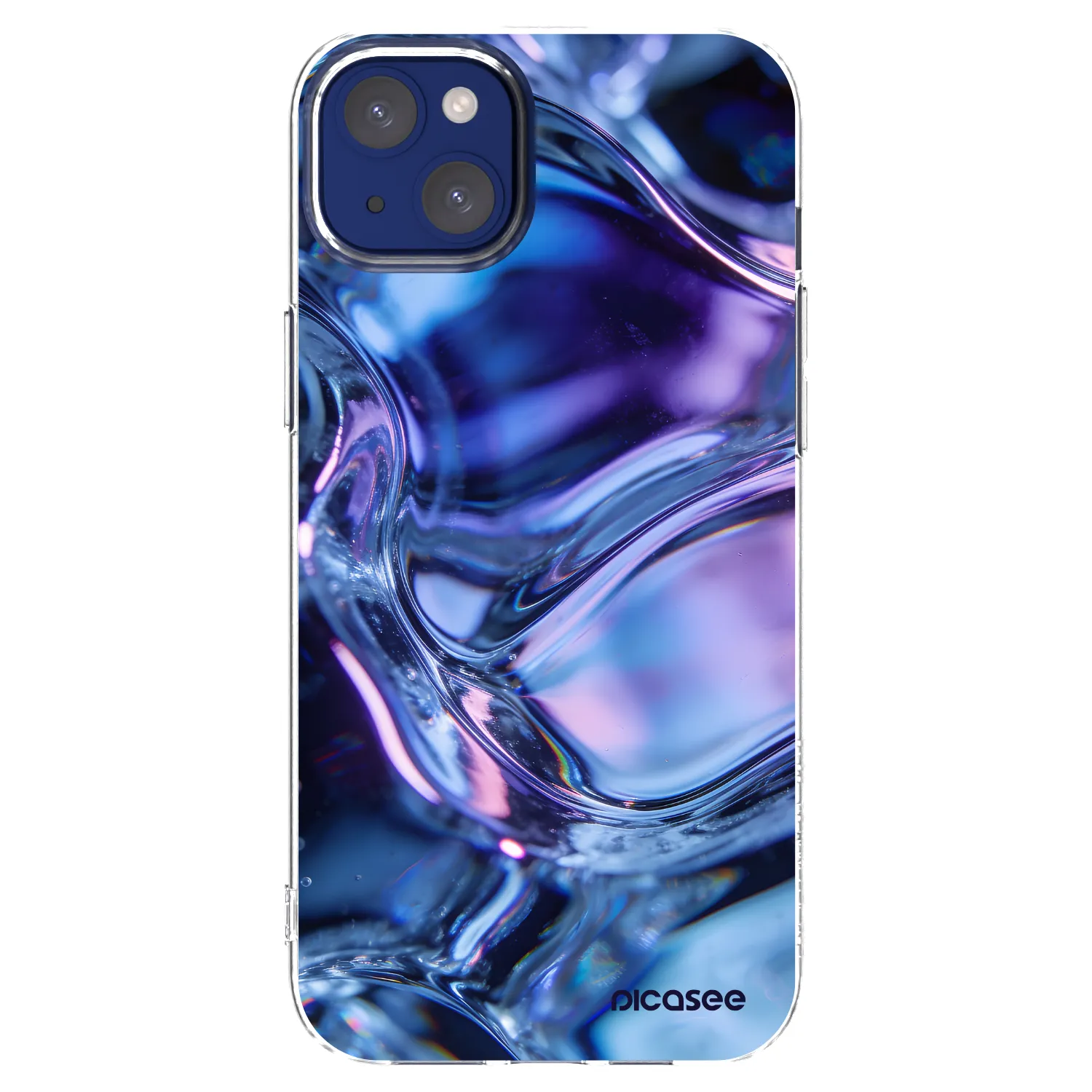 Picasee silikonski prozorni ovitek za Apple iPhone 14 Plus - Iris liquid