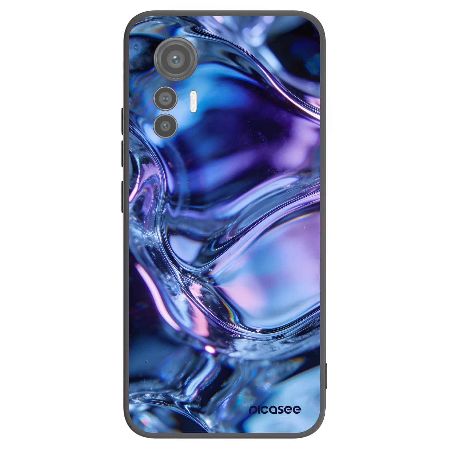 Picasee silikonski črni ovitek za Xiaomi 12 Lite - Iris liquid