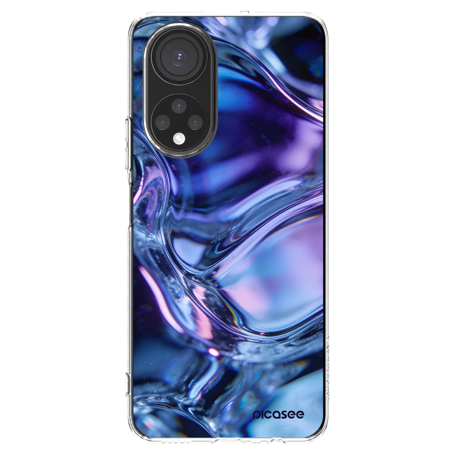 Picasee silikonski prozorni ovitek za Honor X7 - Iris liquid