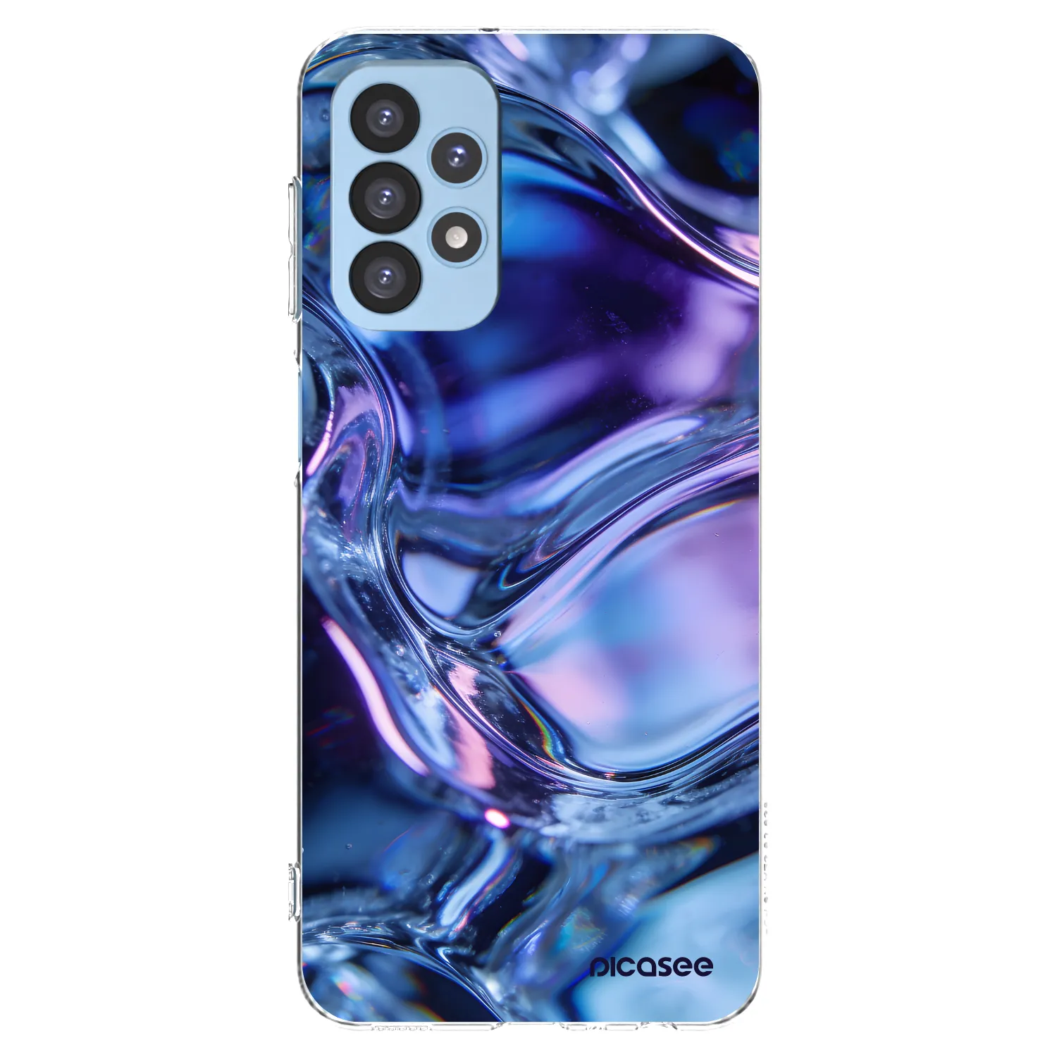 Picasee silikonski prozorni ovitek za Samsung Galaxy A23 A235F 4G - Iris liquid