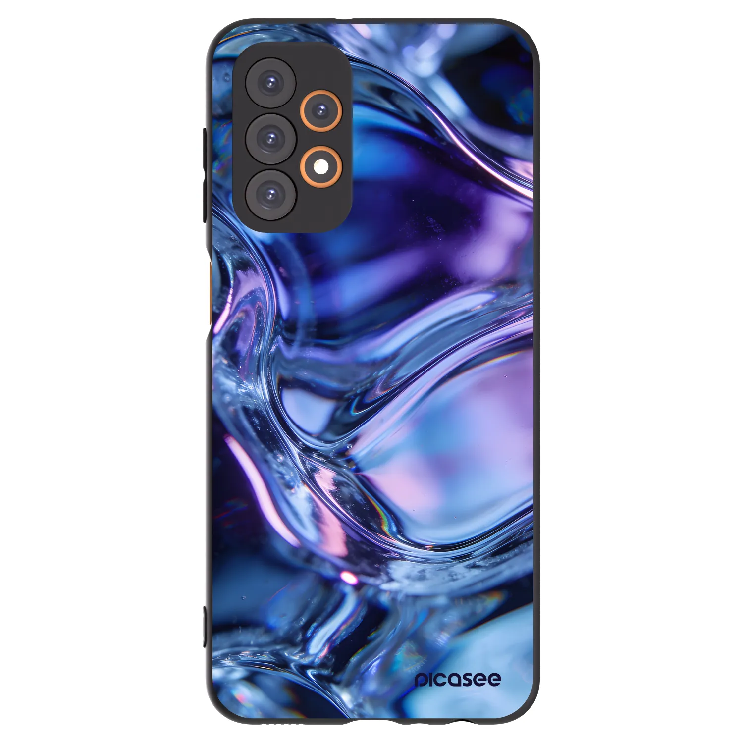 Picasee silikonski črni ovitek za Samsung Galaxy A23 A236B 5G - Iris liquid