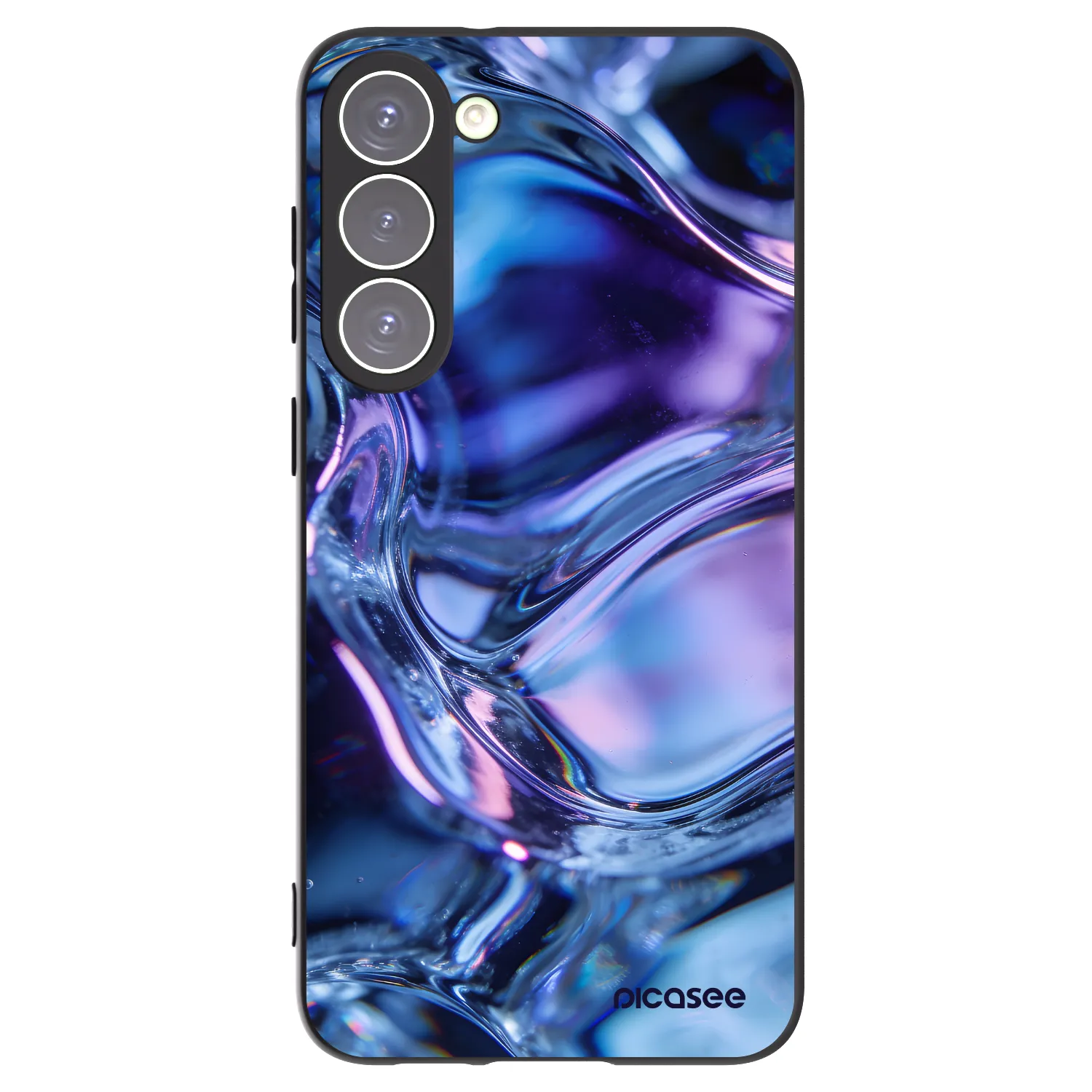 Picasee silikonski črni ovitek za Samsung Galaxy S23+ 5G - Iris liquid