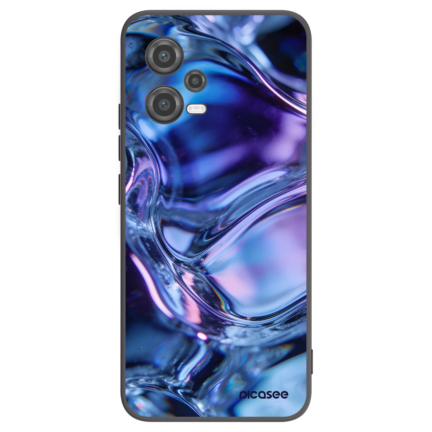 Picasee silikonski črni ovitek za Xiaomi Poco X5 - Iris liquid