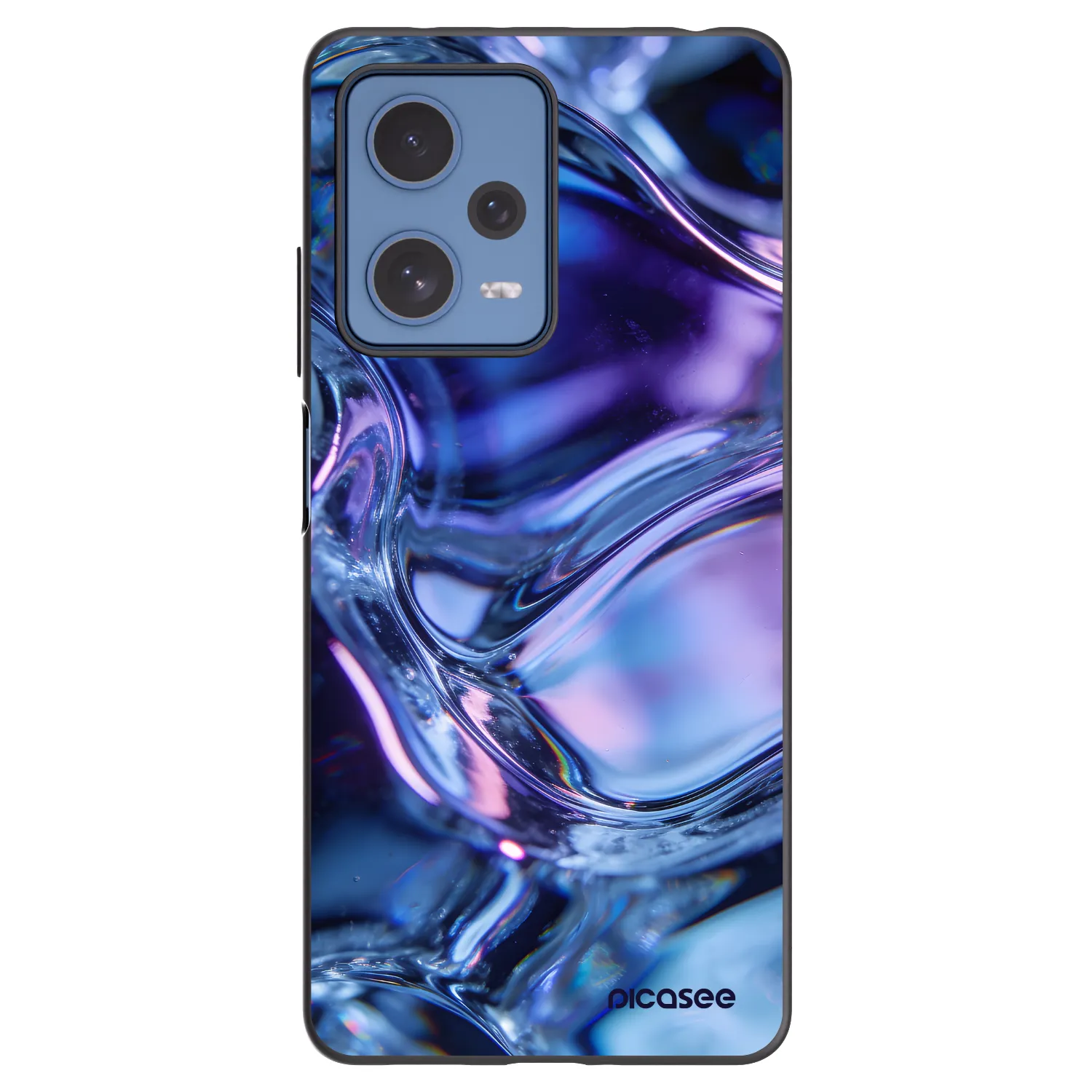 Picasee silikonski črni ovitek za Xiaomi Redmi Note 12 Pro 5G - Iris liquid