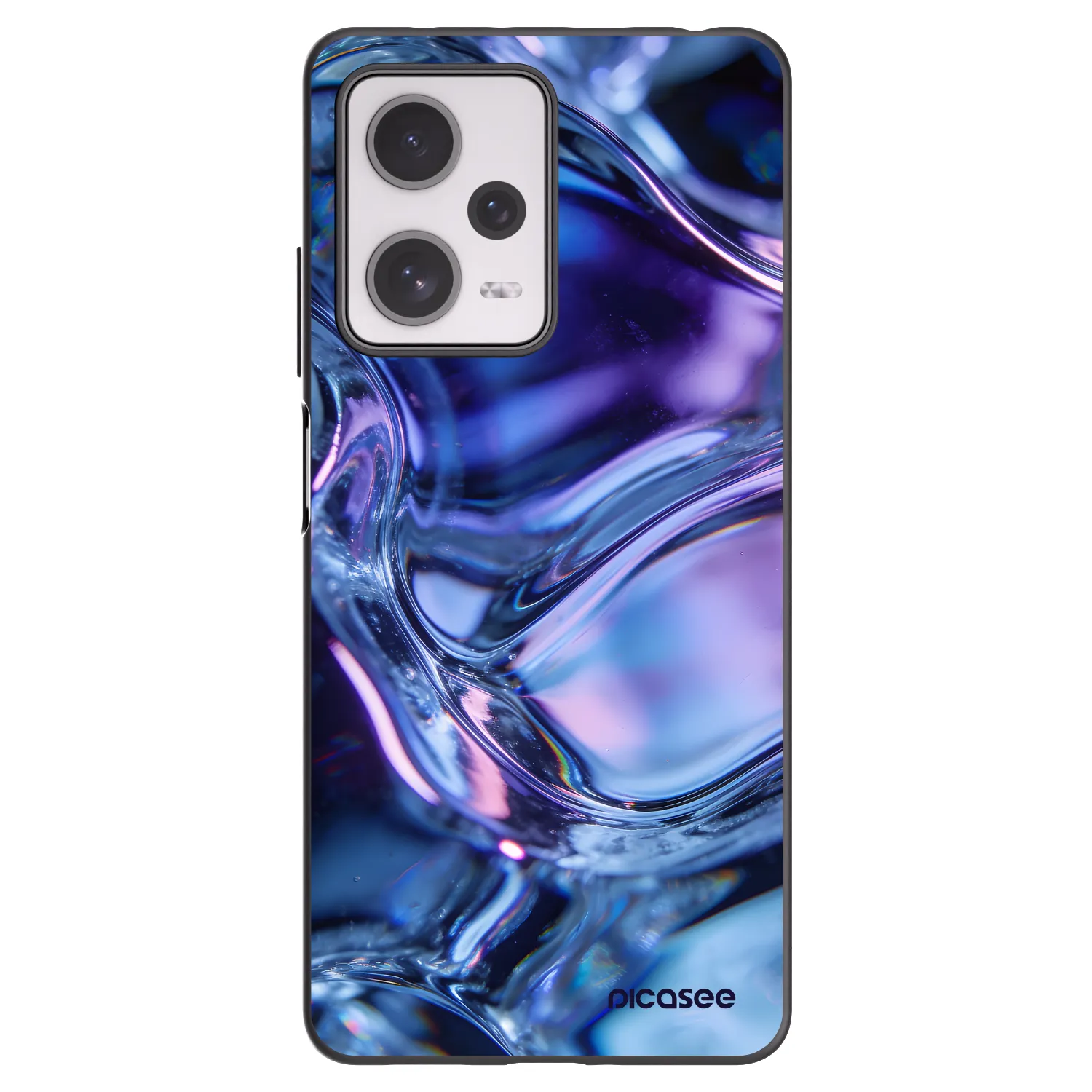 Picasee silikonski črni ovitek za Xiaomi Redmi Note 12 Pro+ 5G - Iris liquid