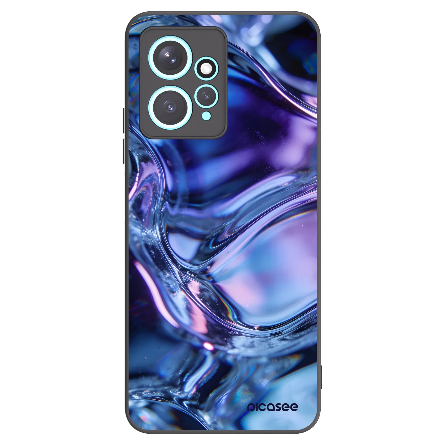 Picasee silikonski črni ovitek za Xiaomi Redmi Note 12 4G - Iris liquid