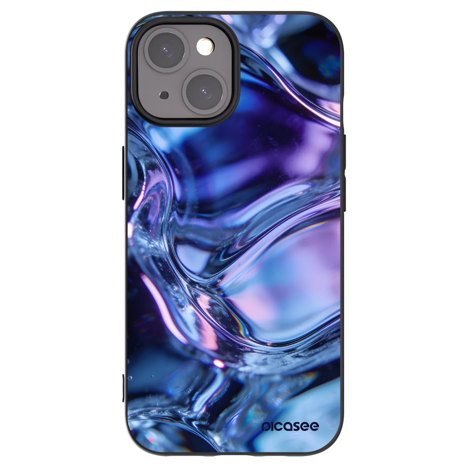 Picasee silikonski črni ovitek za Apple iPhone 15 - Iris liquid