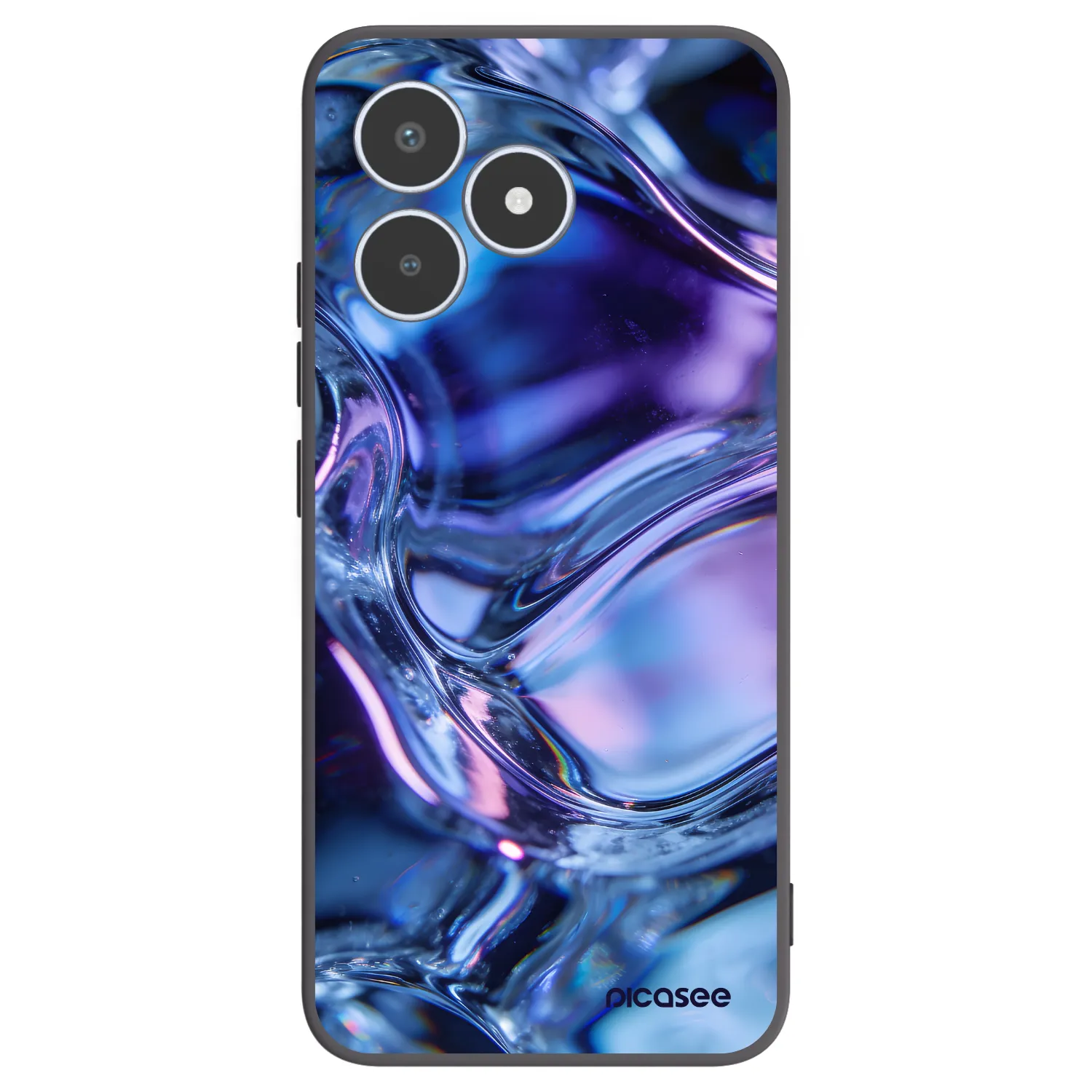 Picasee silikonski črni ovitek za Realme C53 - Iris liquid