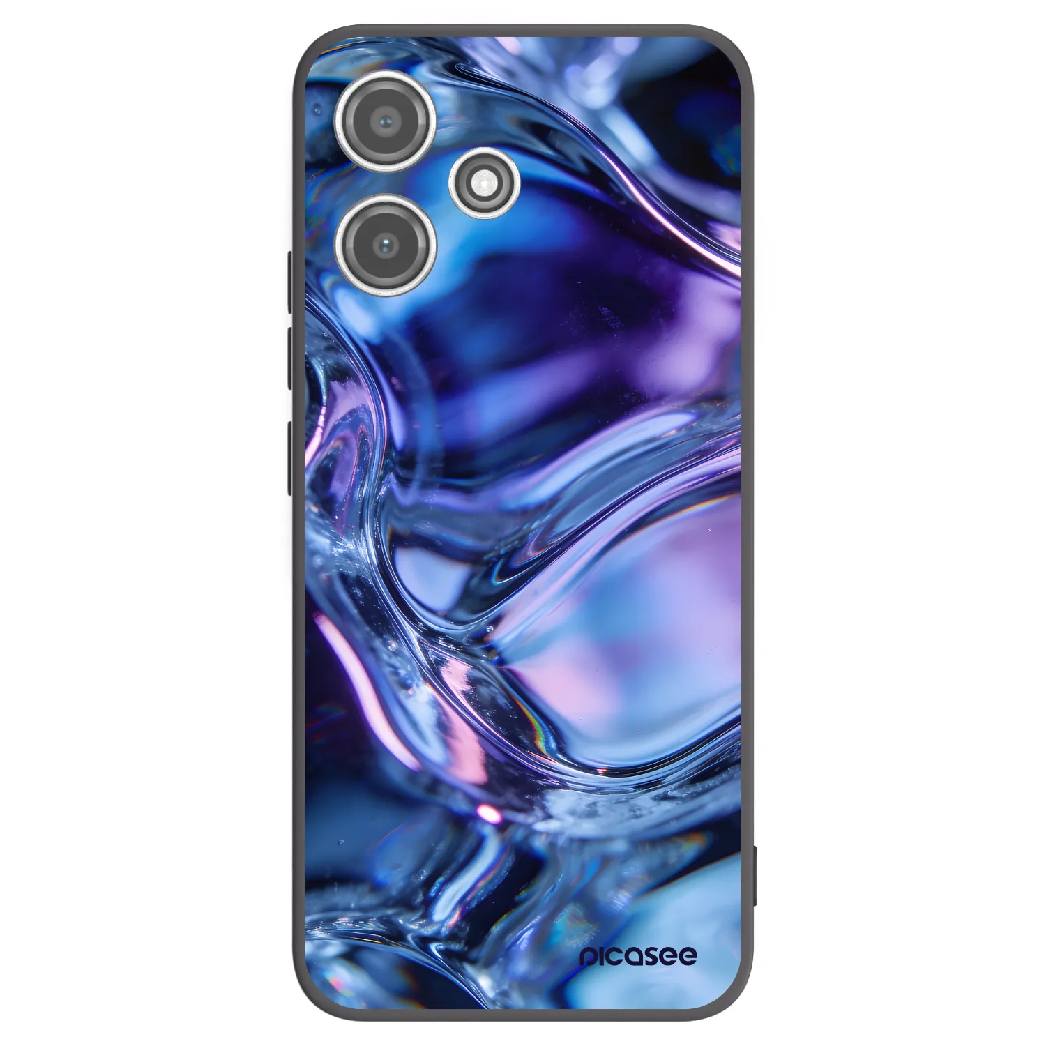 Picasee silikonski črni ovitek za Xiaomi Redmi 12 5G - Iris liquid