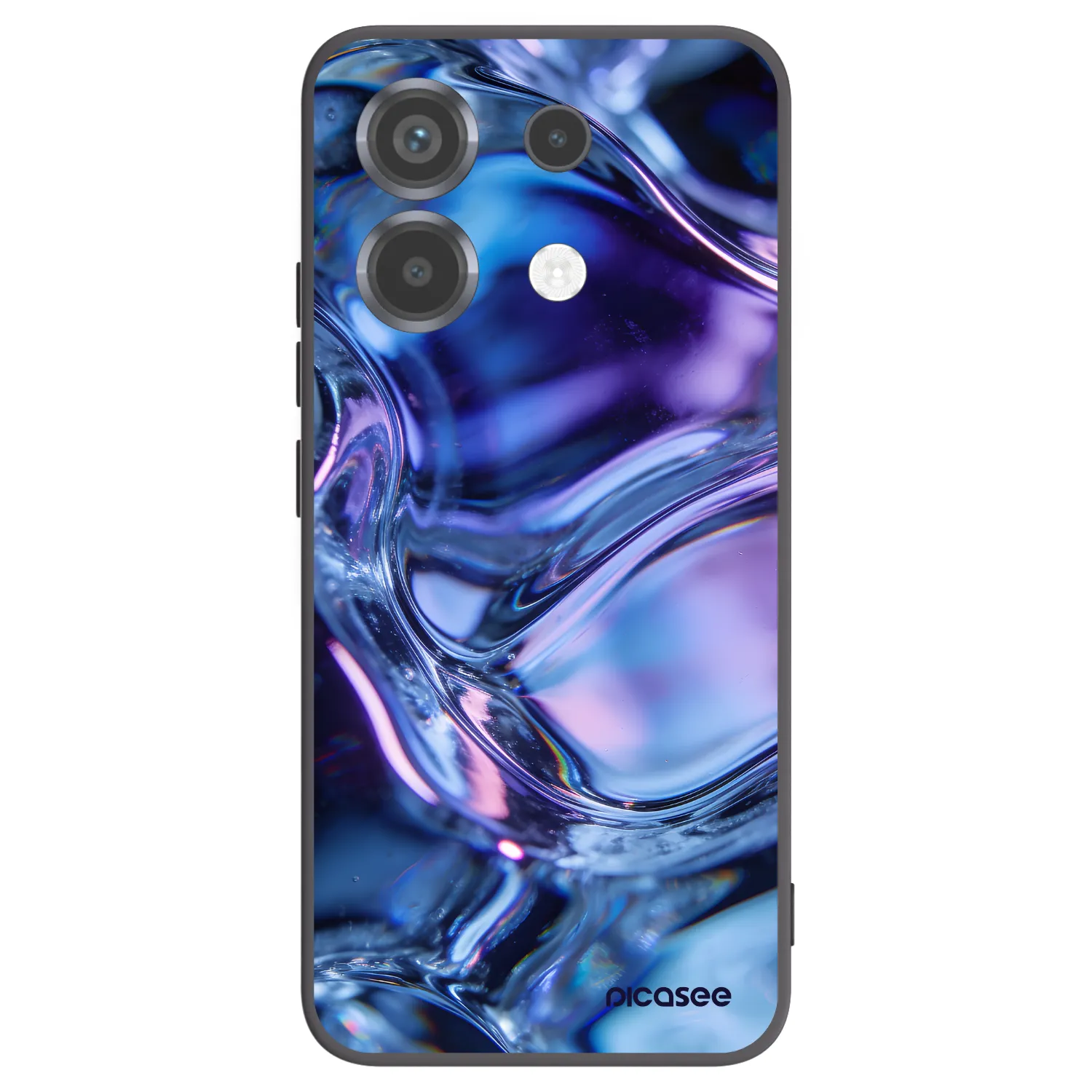 Picasee silikonski črni ovitek za Xiaomi Poco X6 - Iris liquid