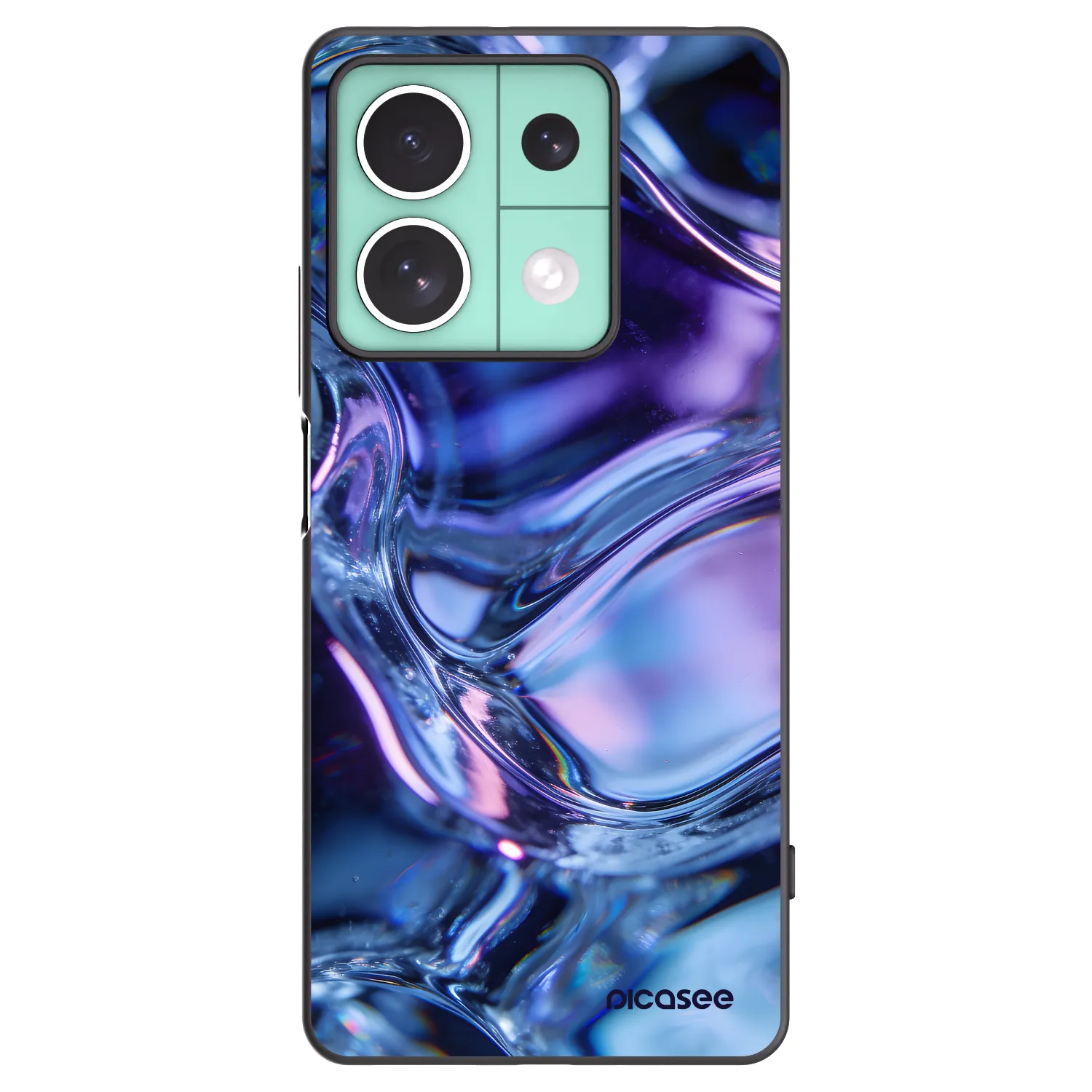 Picasee silikonski črni ovitek za Xiaomi Redmi Note 13 5G - Iris liquid