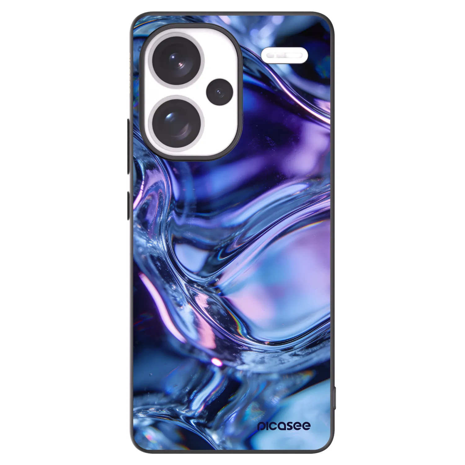 Picasee silikonski črni ovitek za Xiaomi Redmi Note 13 Pro+ 5G - Iris liquid